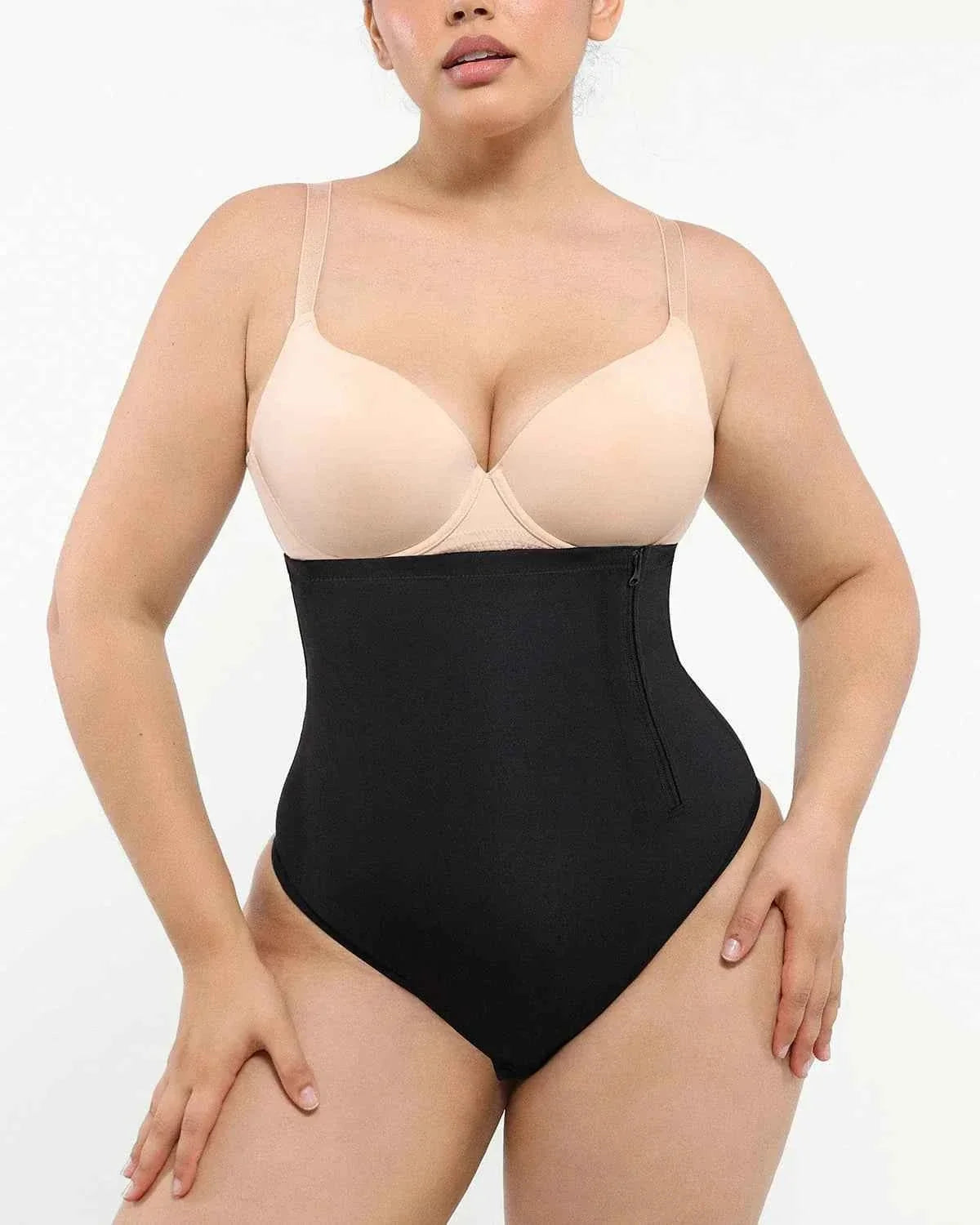 Bare Essentials AirSlim Thong - Black High Waist