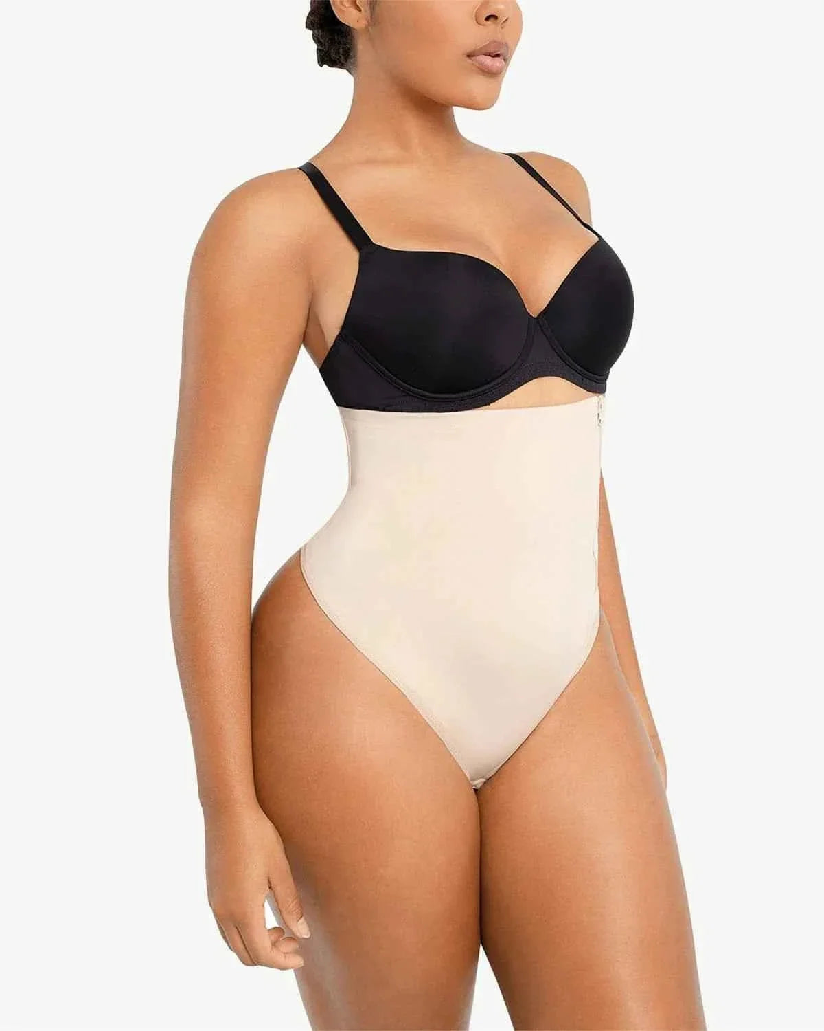 Bare Essentials AirSlim Thong - Black High Waist
