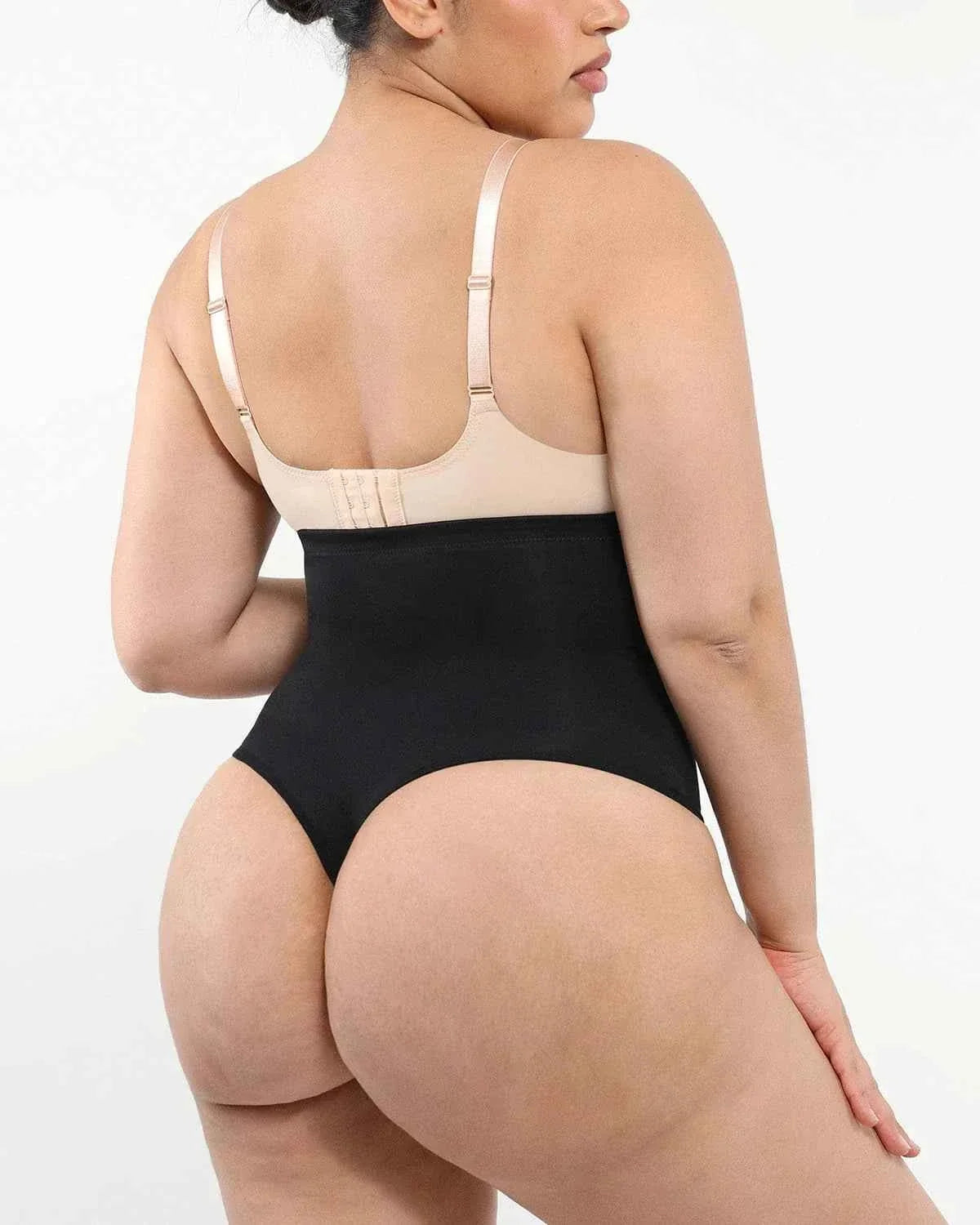 Bare Essentials AirSlim Thong - Black High Waist