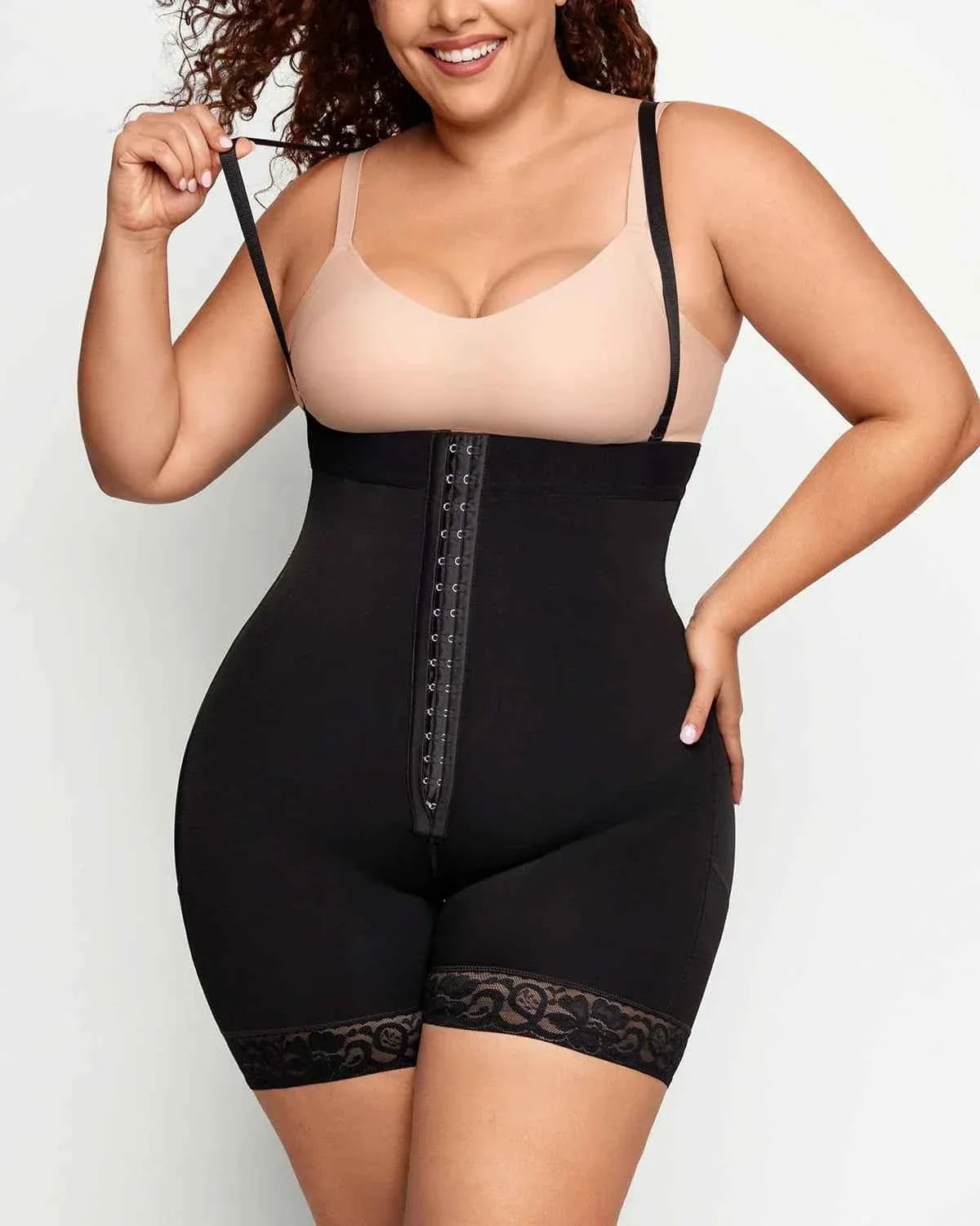 Bare Essentials Strapless Midi Shaper - Black Sculpting