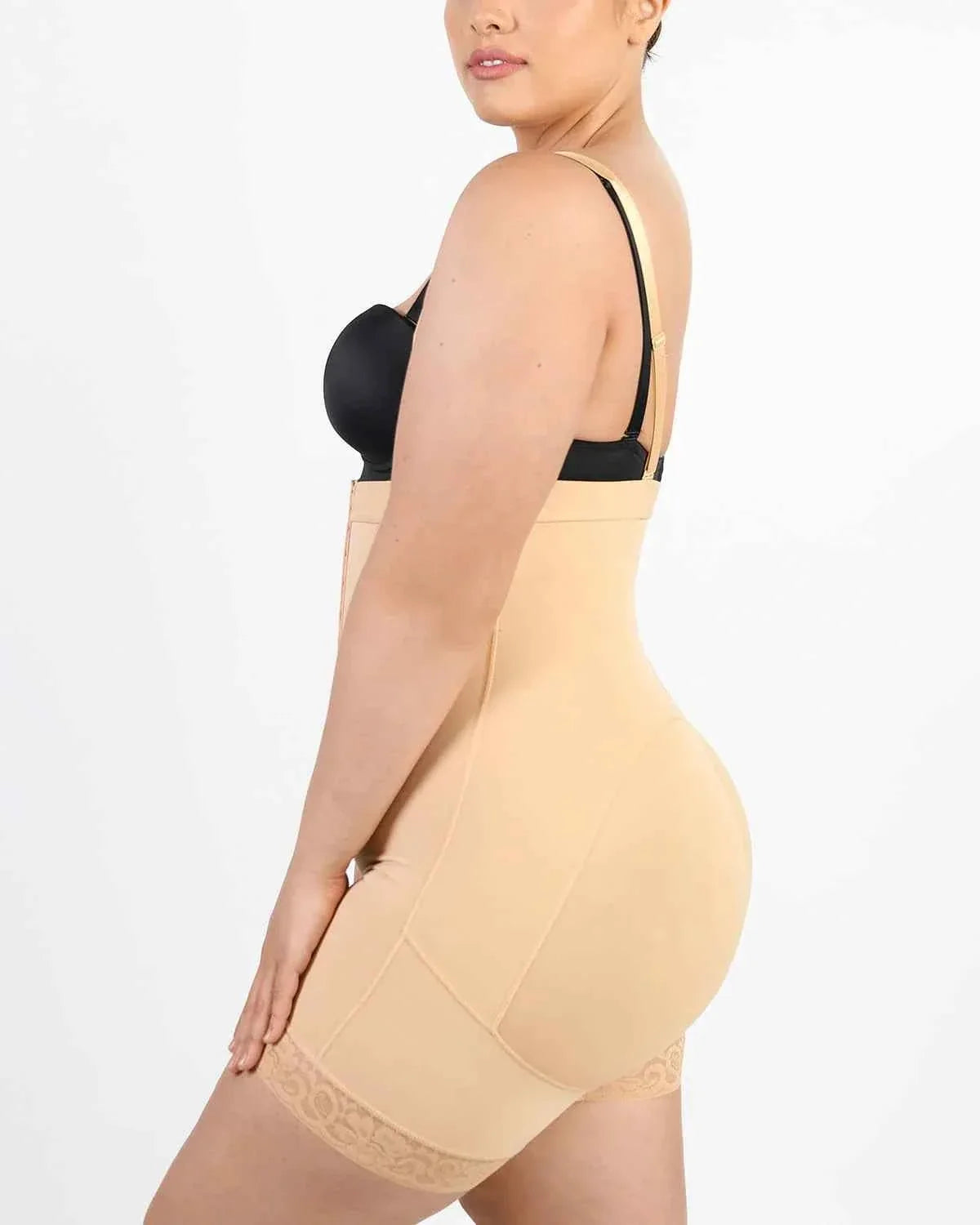 Bare Essentials Strapless Midi Shaper - Black Sculpting