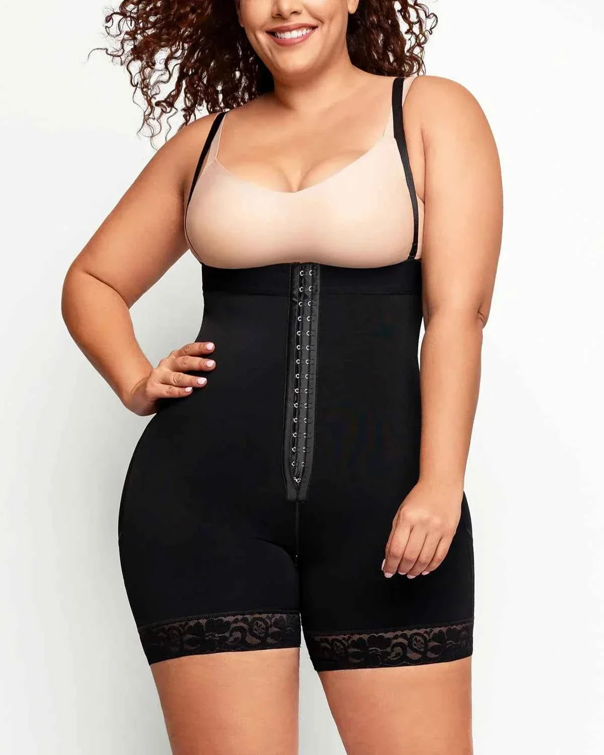 Bare Essentials Strapless Midi Shaper - Black Sculpting