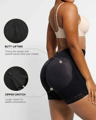 BOOT-YEAHâ„?AirSlim® Mid-Rise Shorts - Black Lace Compression