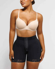 BOOT-YEAHâ„?AirSlim® Mid-Rise Shorts - Black Lace Compression