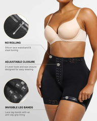 BOOT-YEAHâ„?AirSlim® Mid-Rise Shorts - Black Lace Compression