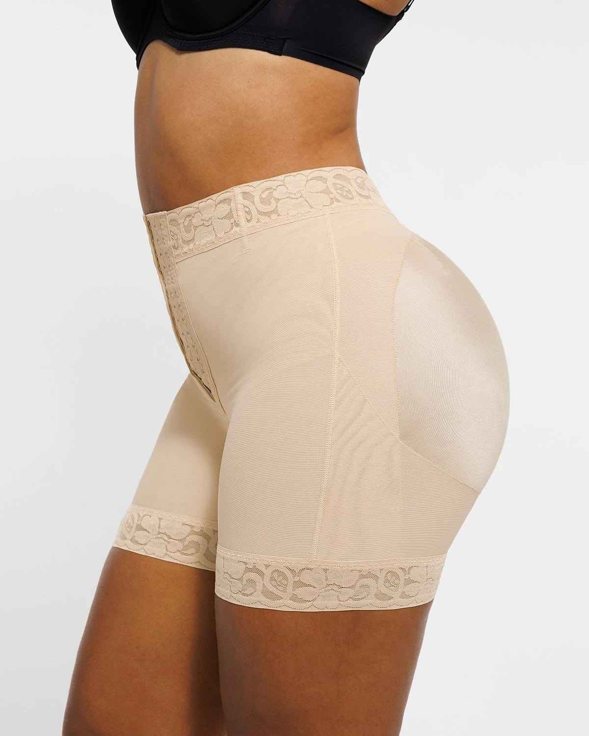 BOOT-YEAHâ„?AirSlim® Mid-Rise Shorts - Black Lace Compression