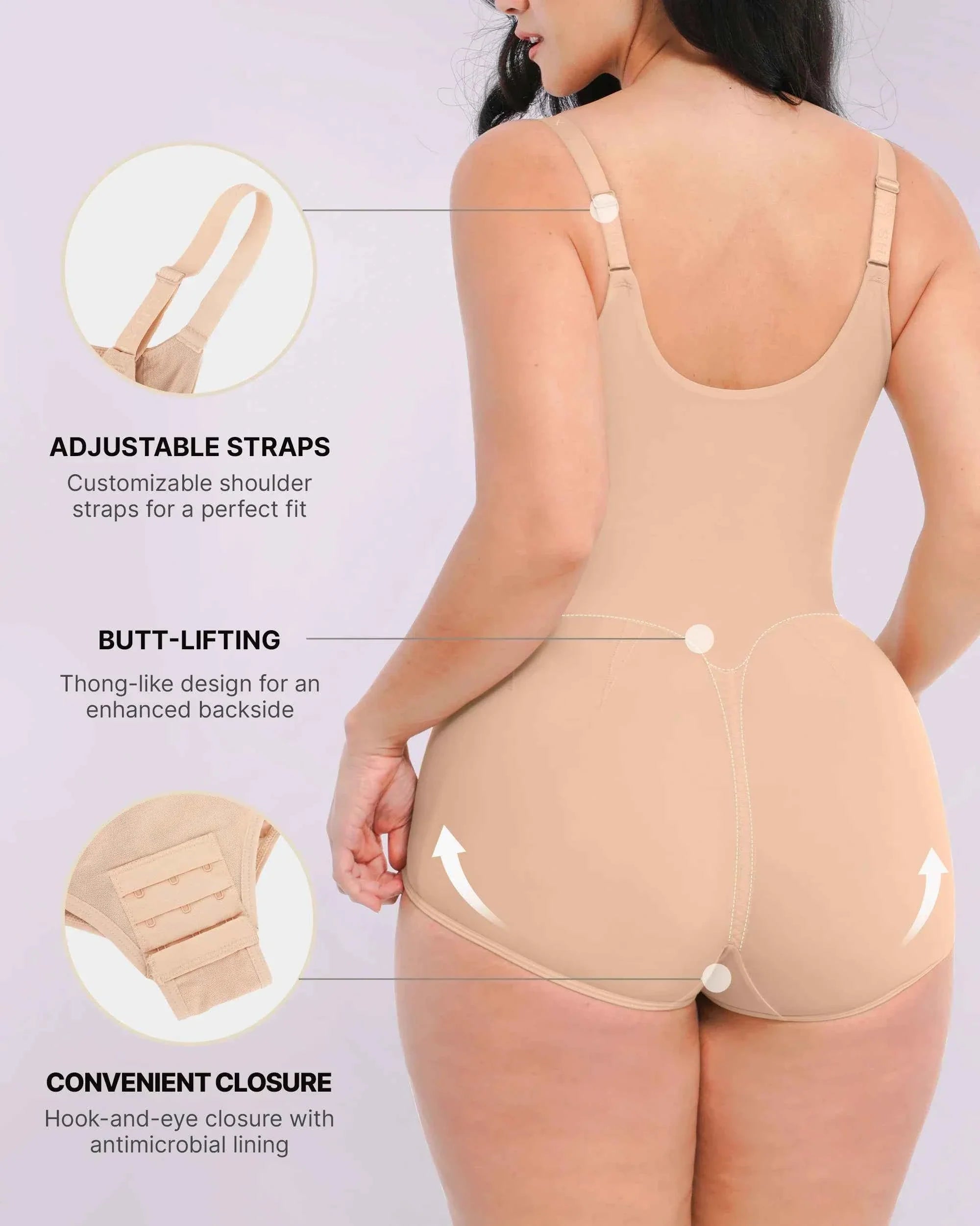 AirSlim Bodysuit - Black Tummy Control