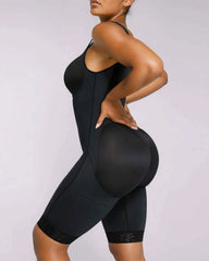 BOOT-YEAH AirSlim Midi Bodysuit - Black Lace
