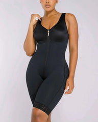 BOOT-YEAH AirSlim Midi Bodysuit - Black Lace