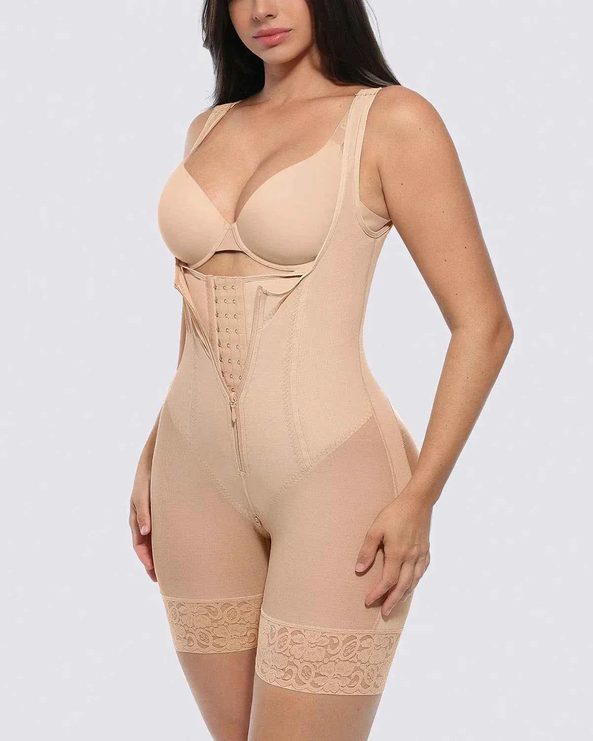 BOOT-YEAHâ„?Mini Bodysuit - Black Lace Tummy Control
