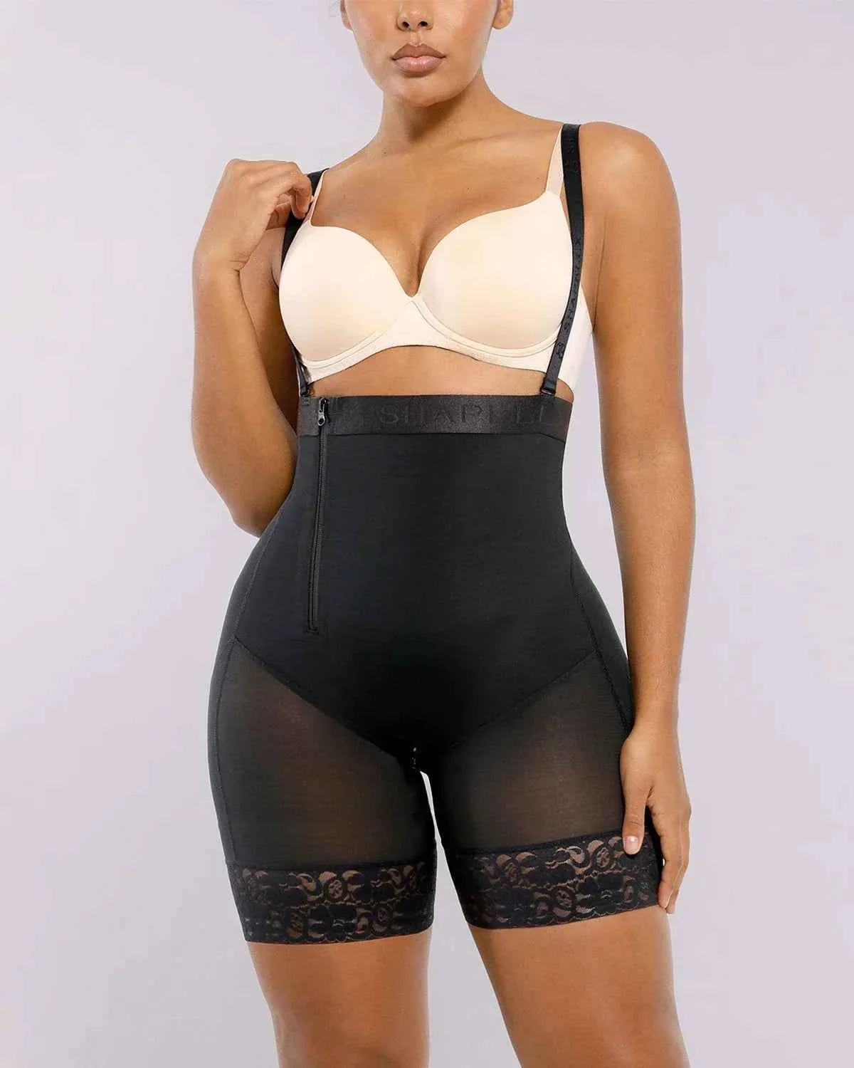 BOOT-YEAHâ„?AirSlim® Postpartum Support Short - Black Lace
