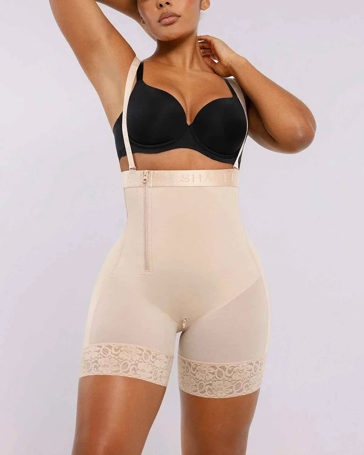 BOOT-YEAHâ„?AirSlim® Postpartum Support Short - Black Lace