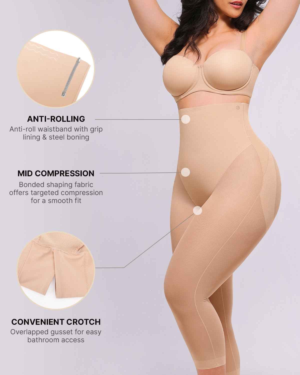 BOOT-YEAHâ„?Midi Capri - Black Butt-Lifting