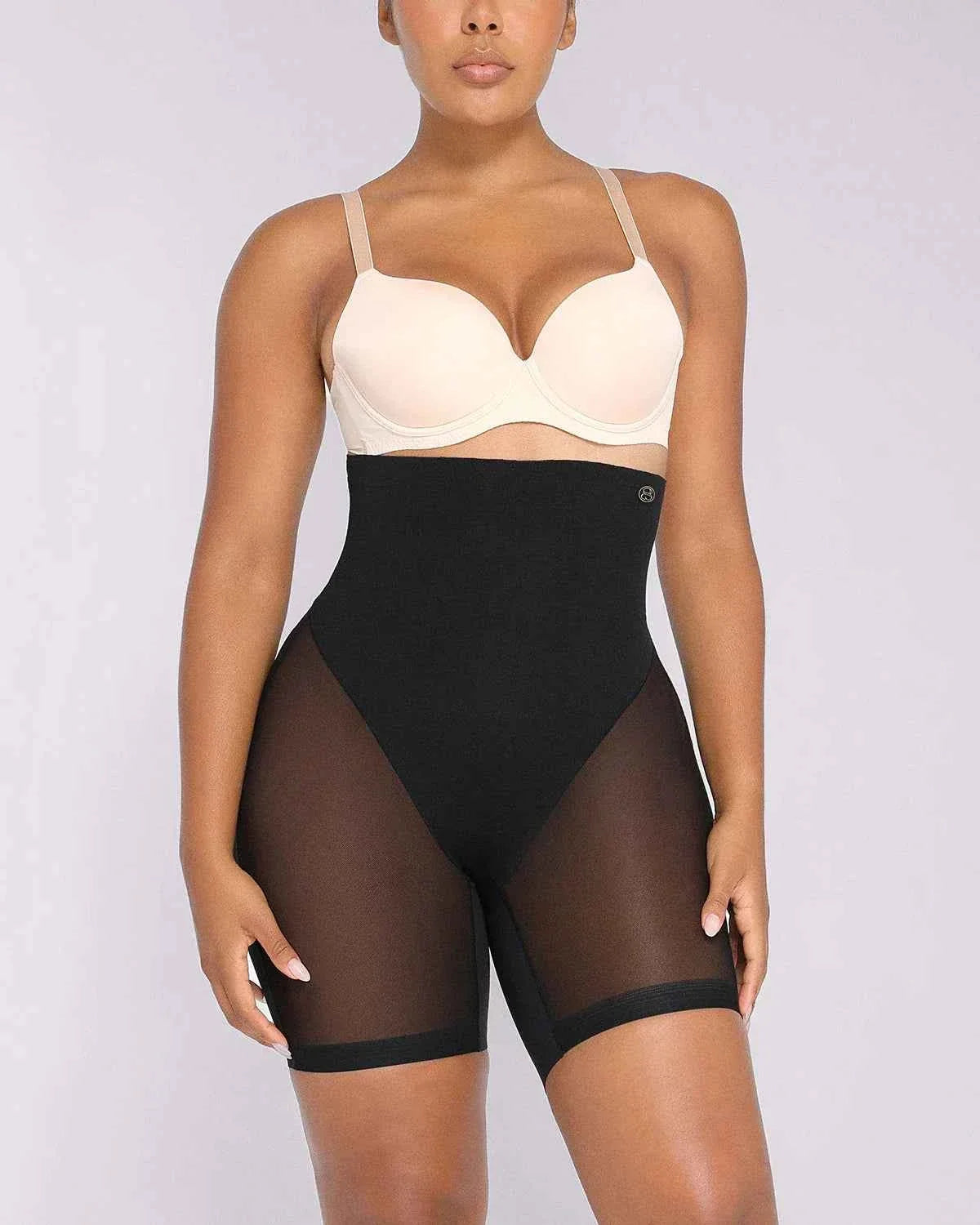 BOOT-YEAHâ„?MeshSmoothâ„?High-Waisted Mid Thigh Short