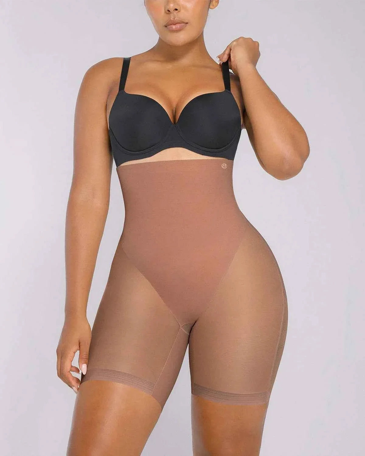 Boot-Yeah Midi Shorts - Black Mesh