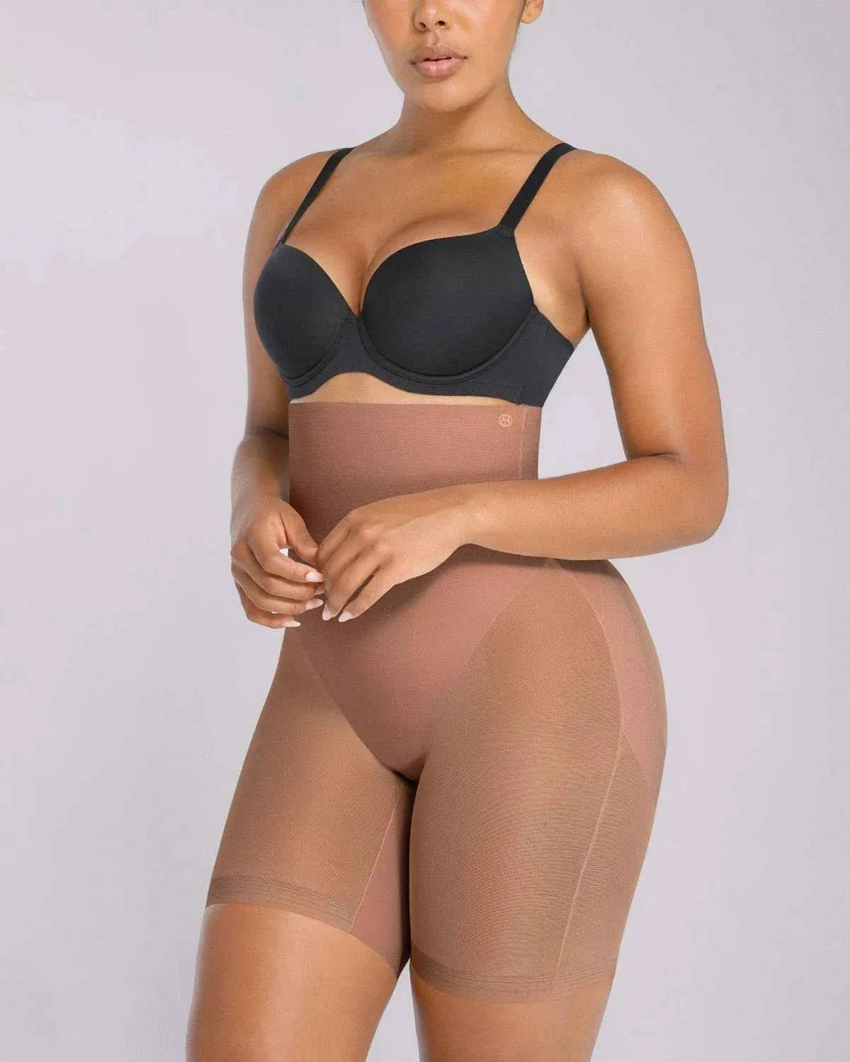 BOOT-YEAHâ„?MeshSmoothâ„?High-Waisted Mid Thigh Short