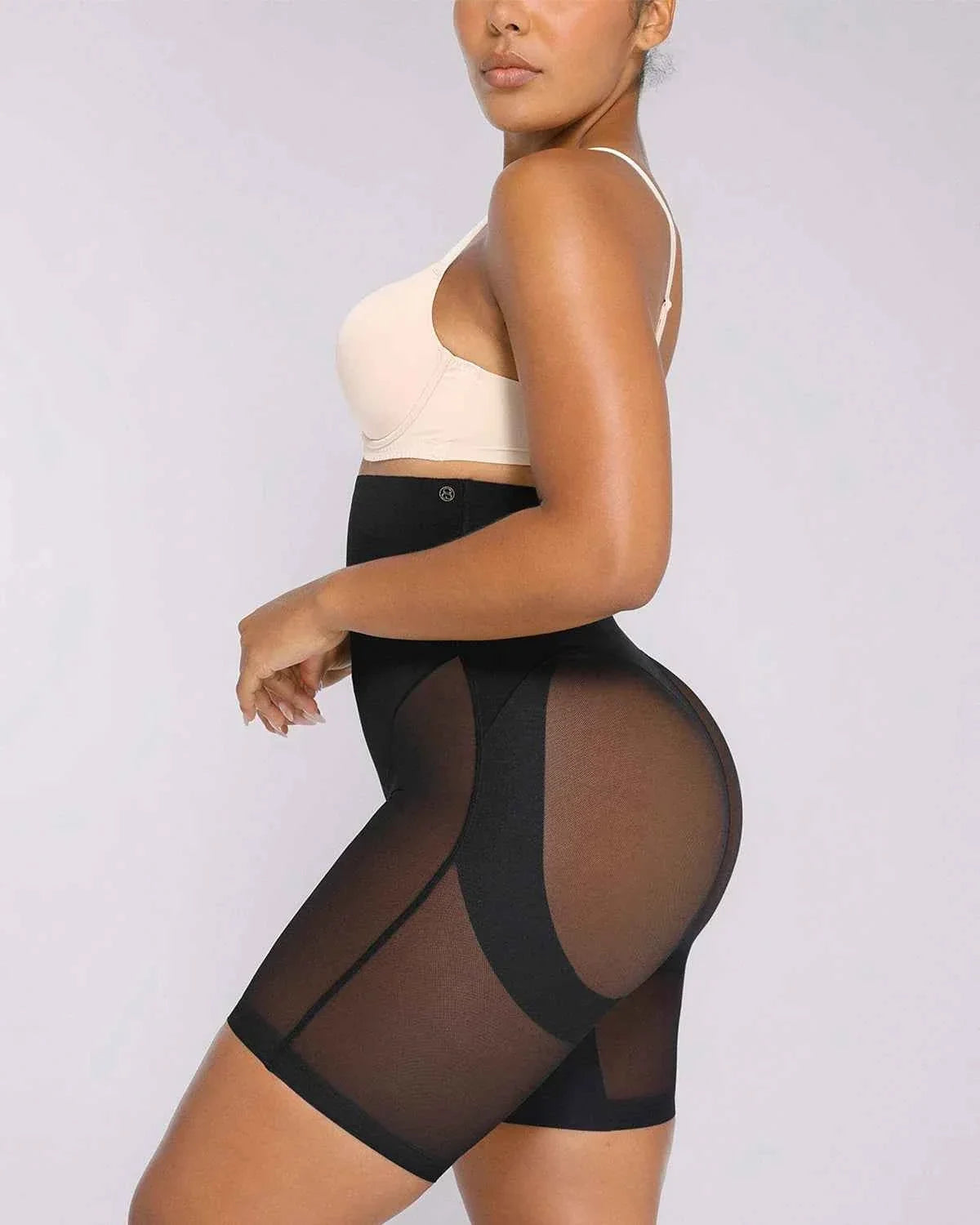 BOOT-YEAHâ„?MeshSmoothâ„?High-Waisted Mid Thigh Short
