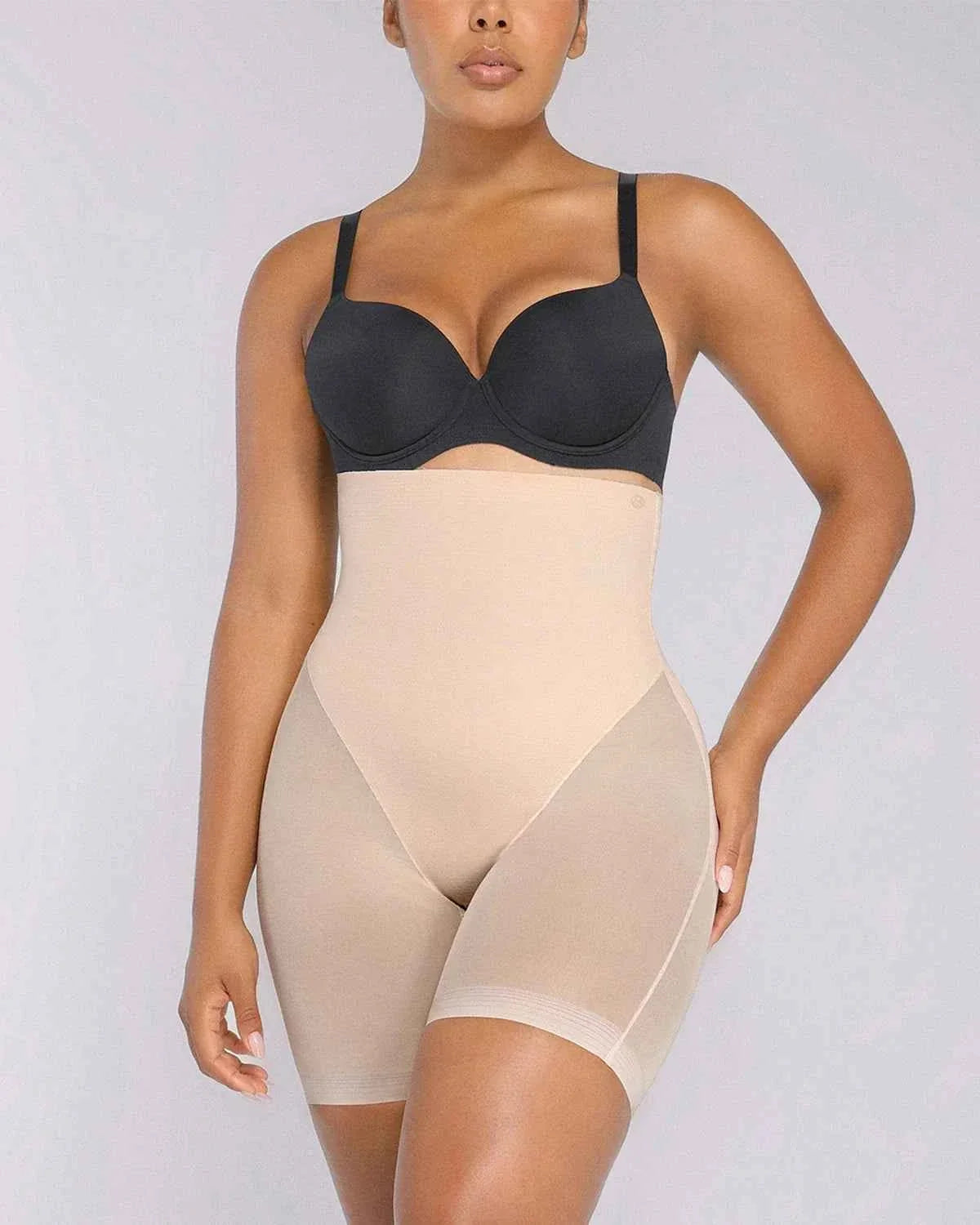 BOOT-YEAHâ„?MeshSmoothâ„?High-Waisted Mid Thigh Short