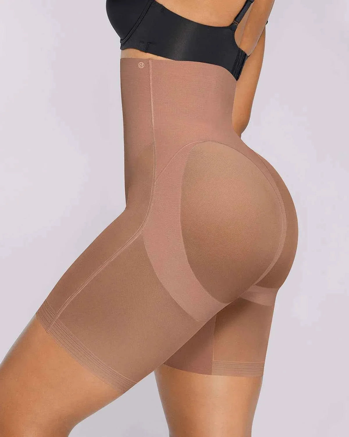 Boot-Yeah Midi Shorts - Black Mesh