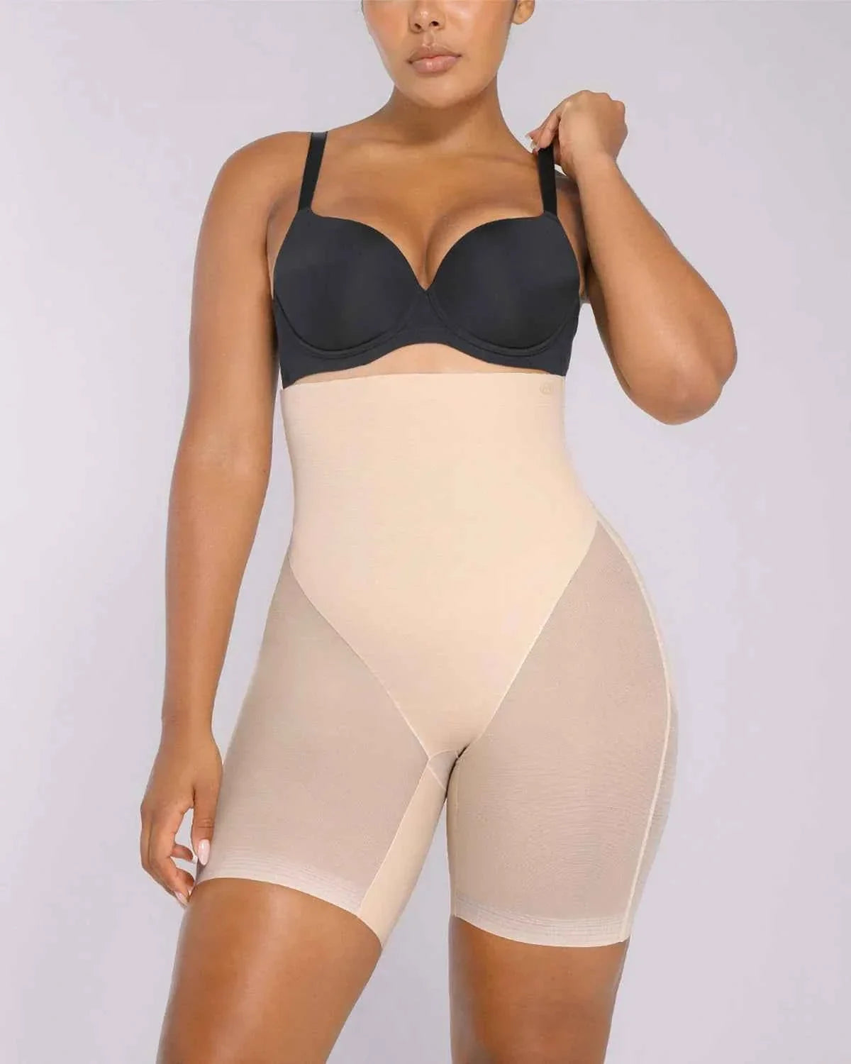 BOOT-YEAHâ„?MeshSmoothâ„?High-Waisted Mid Thigh Short