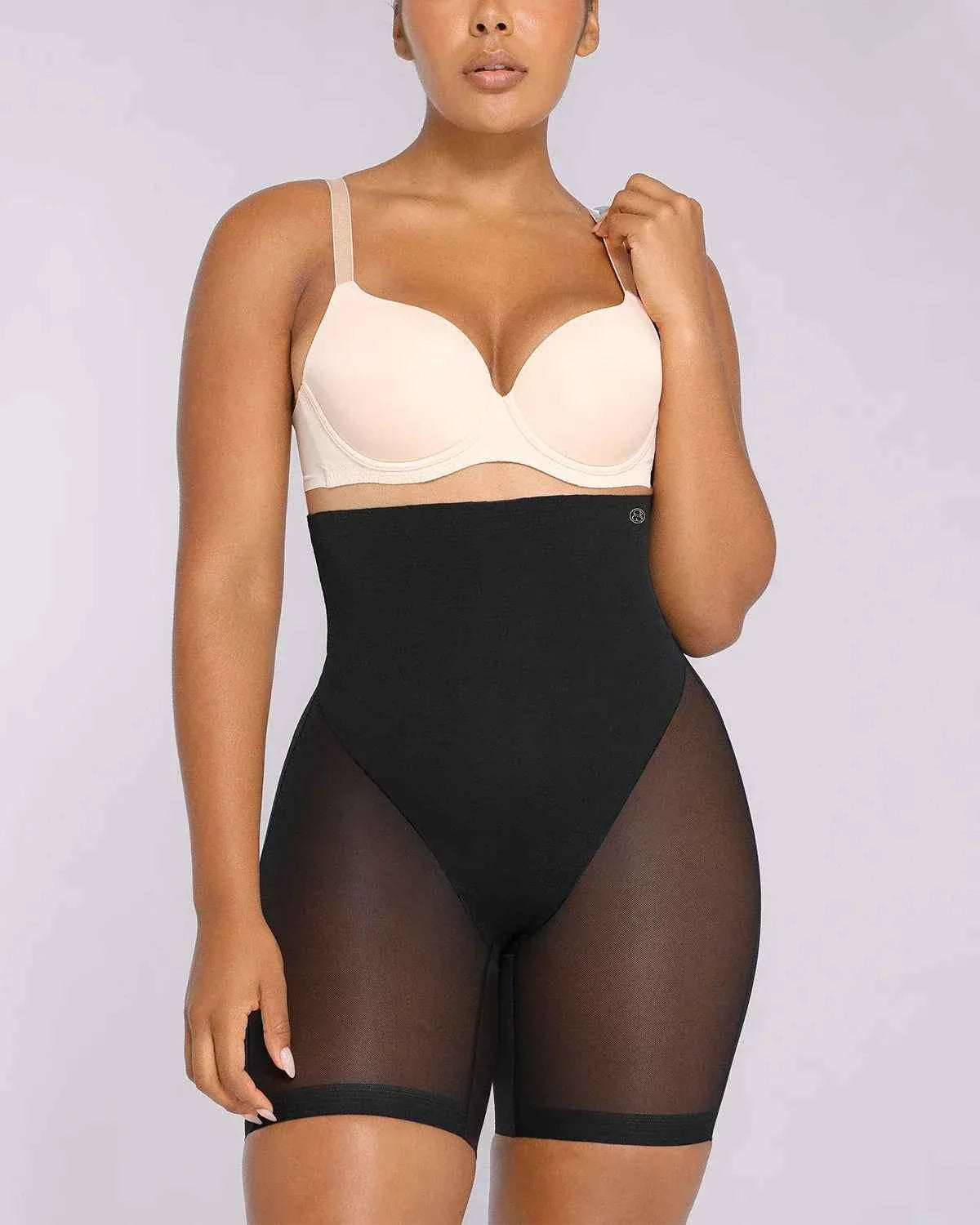 BOOT-YEAHâ„?MeshSmoothâ„?High-Waisted Mid Thigh Short