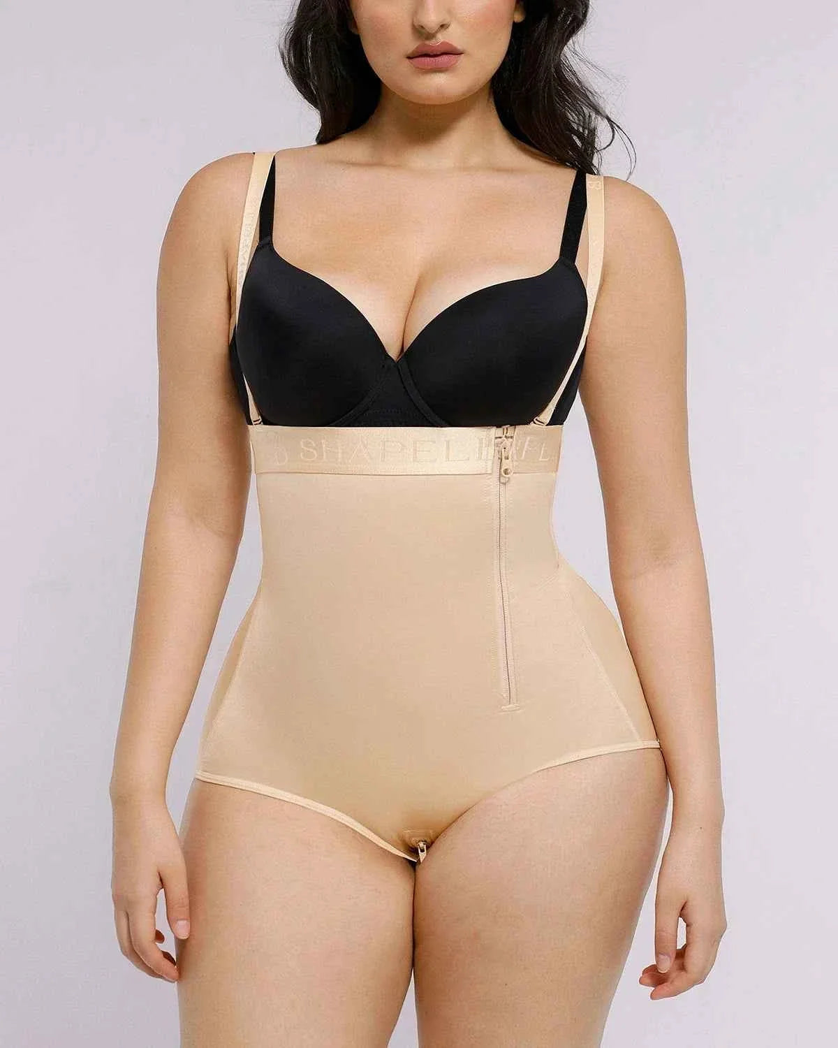 BOOT-YEAHâ„?High-Waisted Brief - Black Shaping Silhouette