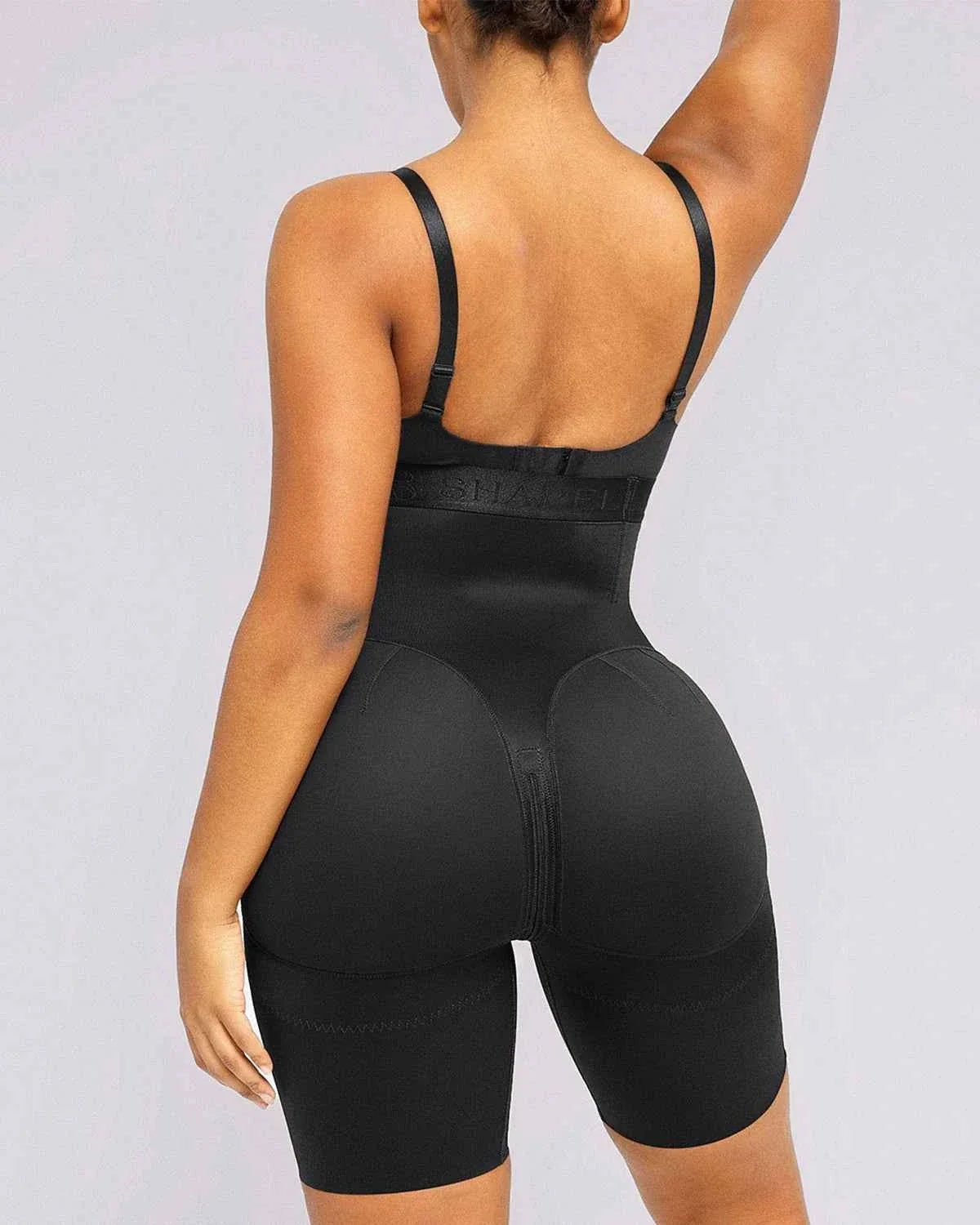BOOT-YEAHâ„?Mini Shorts - Black High-Waisted Shaping