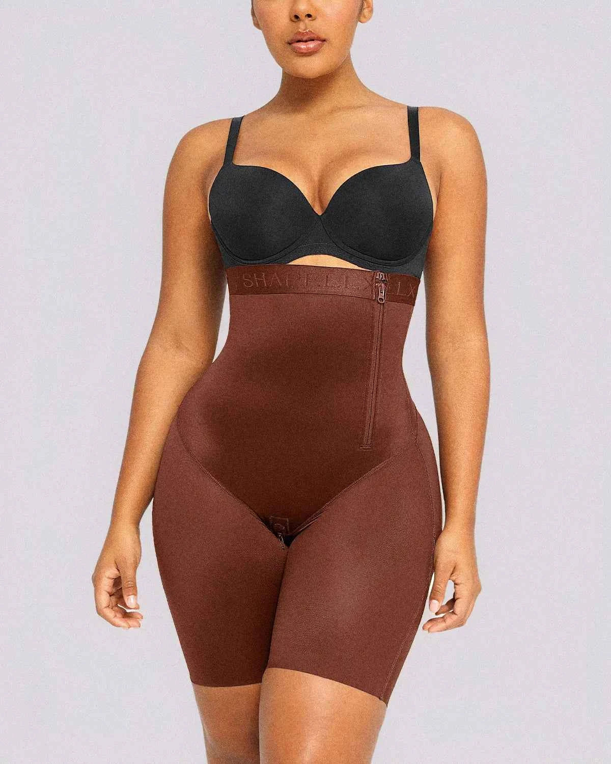 BOOT-YEAHâ„?Mini Shorts - Black High-Waisted Shaping