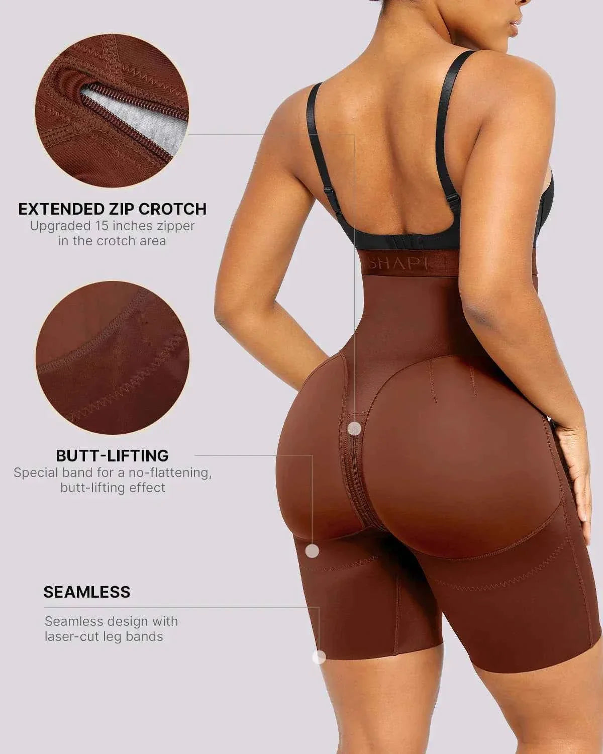BOOT-YEAHâ„?Mini Shorts - Black High-Waisted Shaping