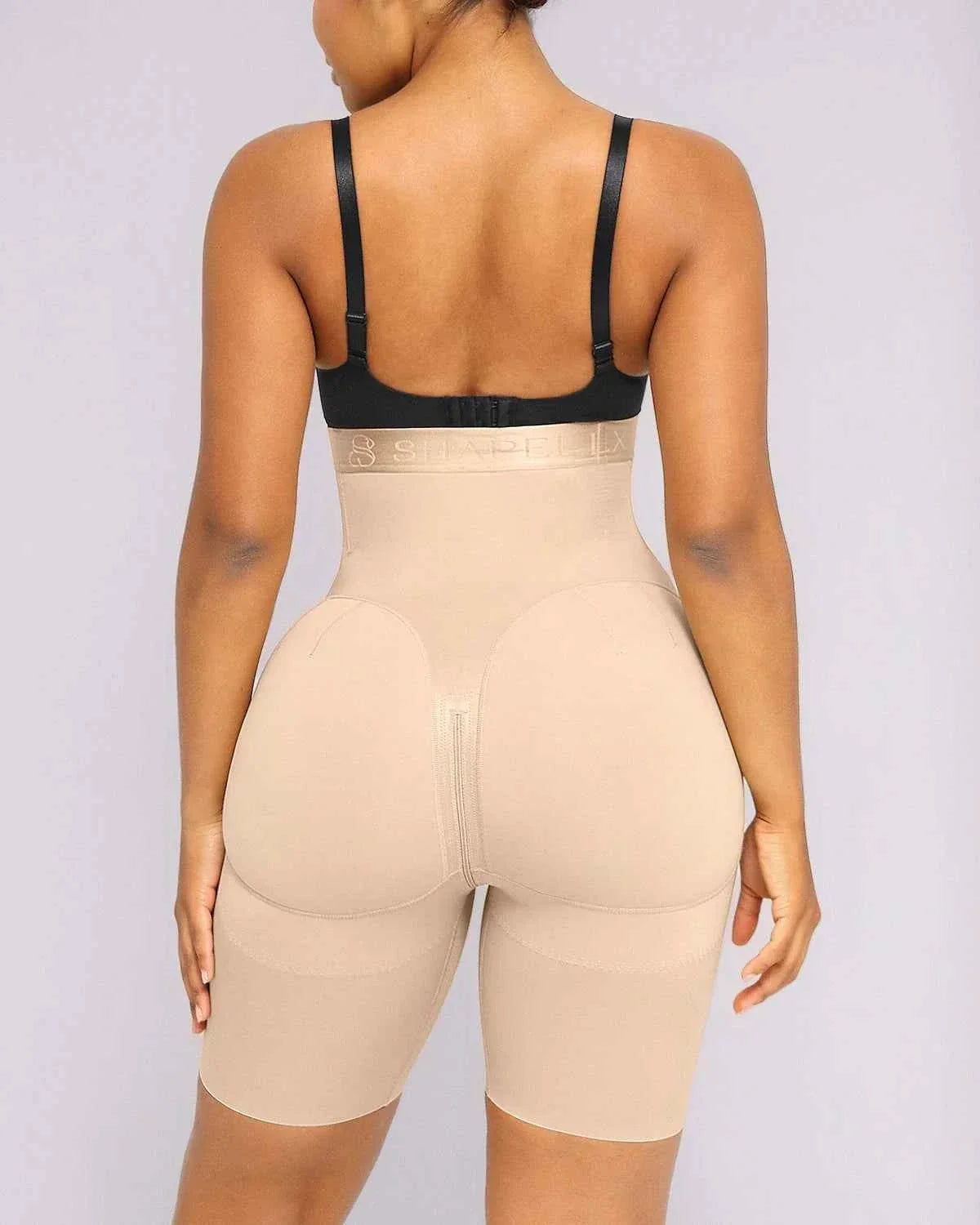 BOOT-YEAHâ„?Mini Shorts - Black High-Waisted Shaping