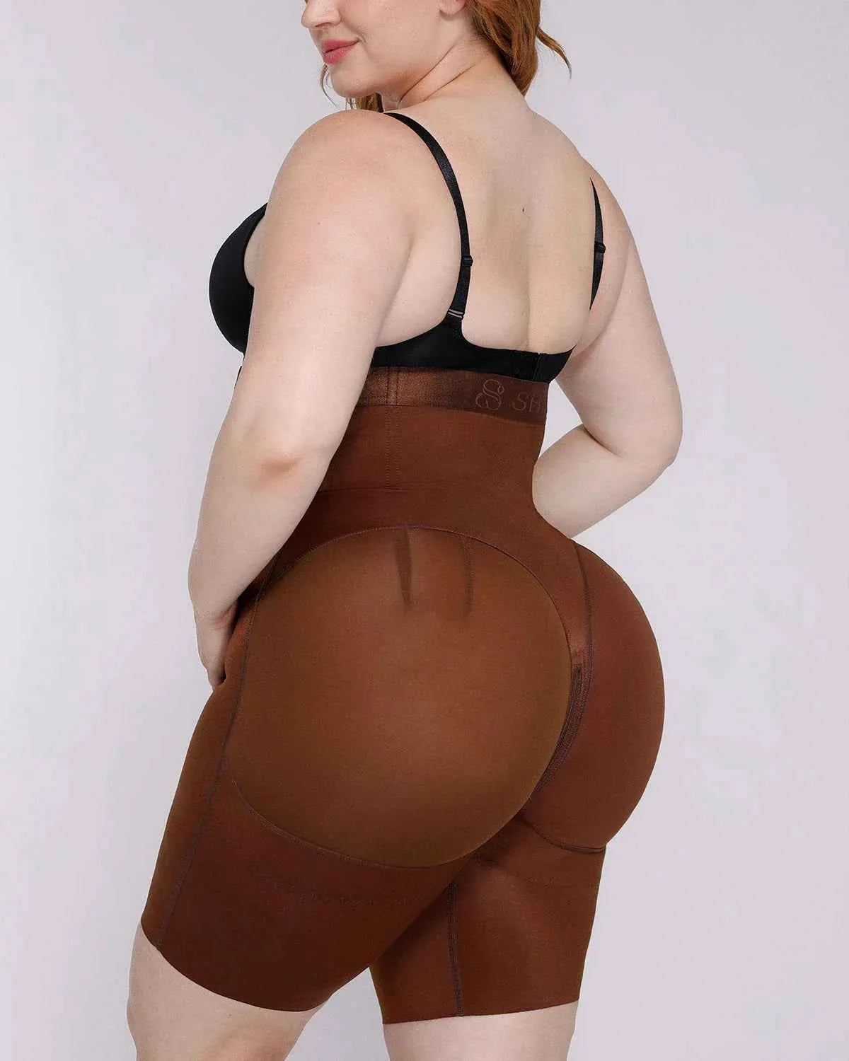 BOOT-YEAHâ„?Mini Shorts - Black High-Waisted Shaping