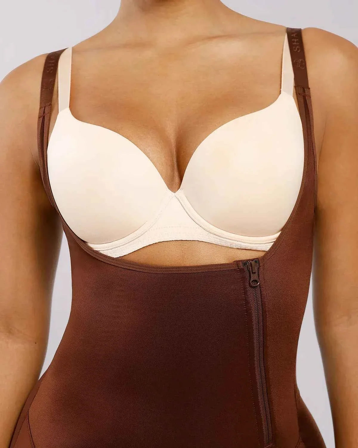 SilkSculpt Maxi Bodysuit - Black Open Bust