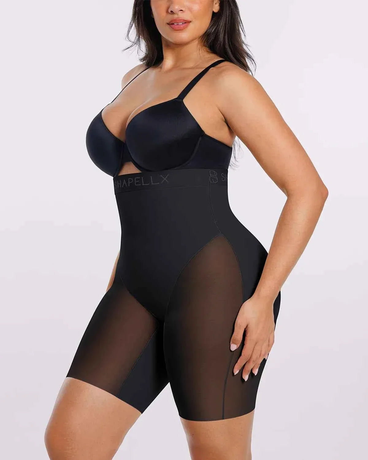Bare Essentials Padded Short - Black Breathable Mesh