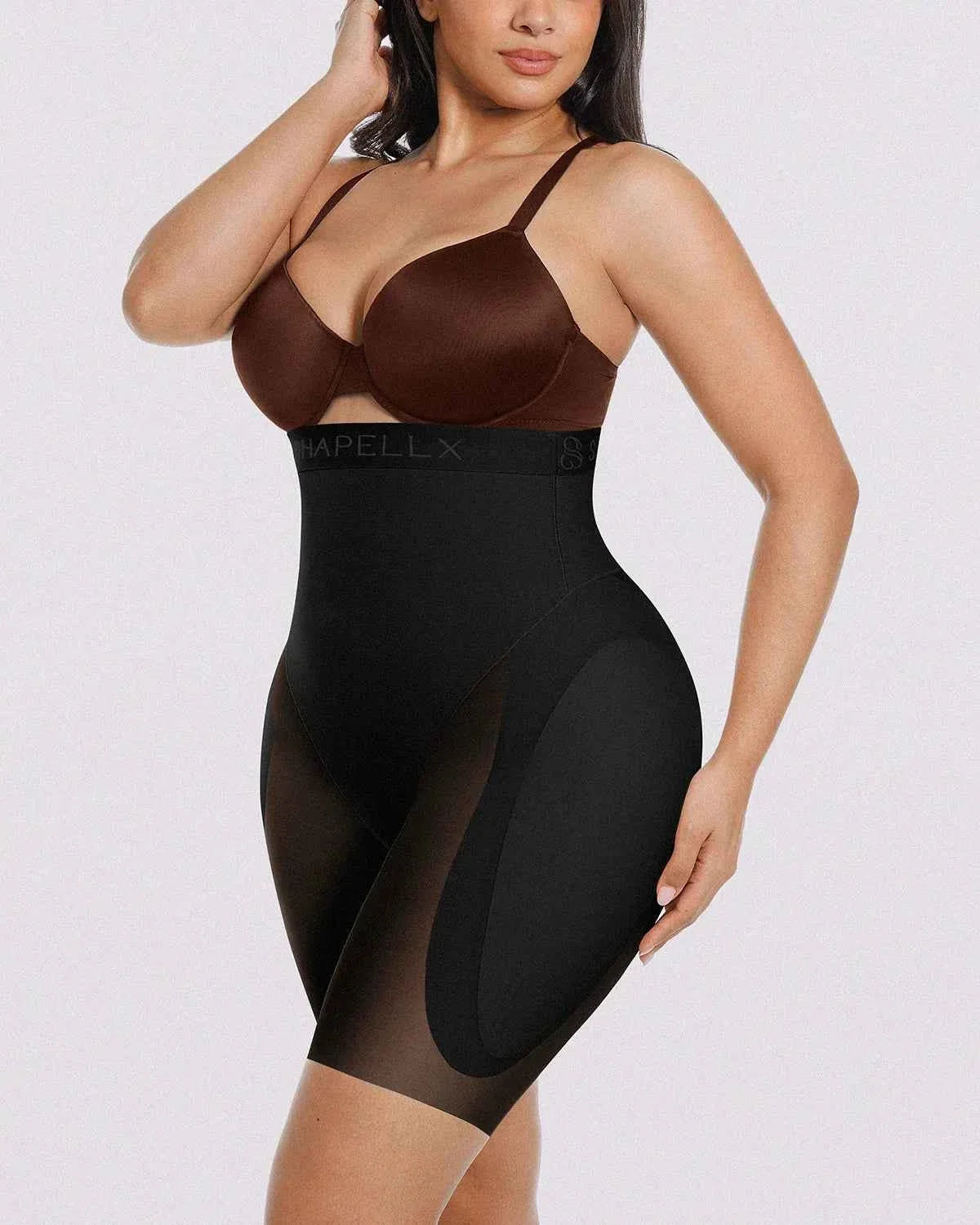 Bare Essentials Midi Dress - Black Tummy Control