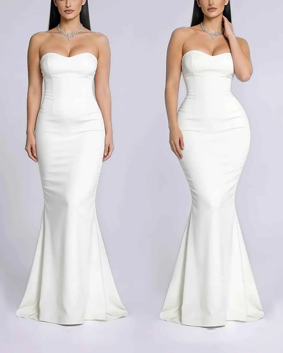 Bare Essentials Midi Dress - Black Tummy Control
