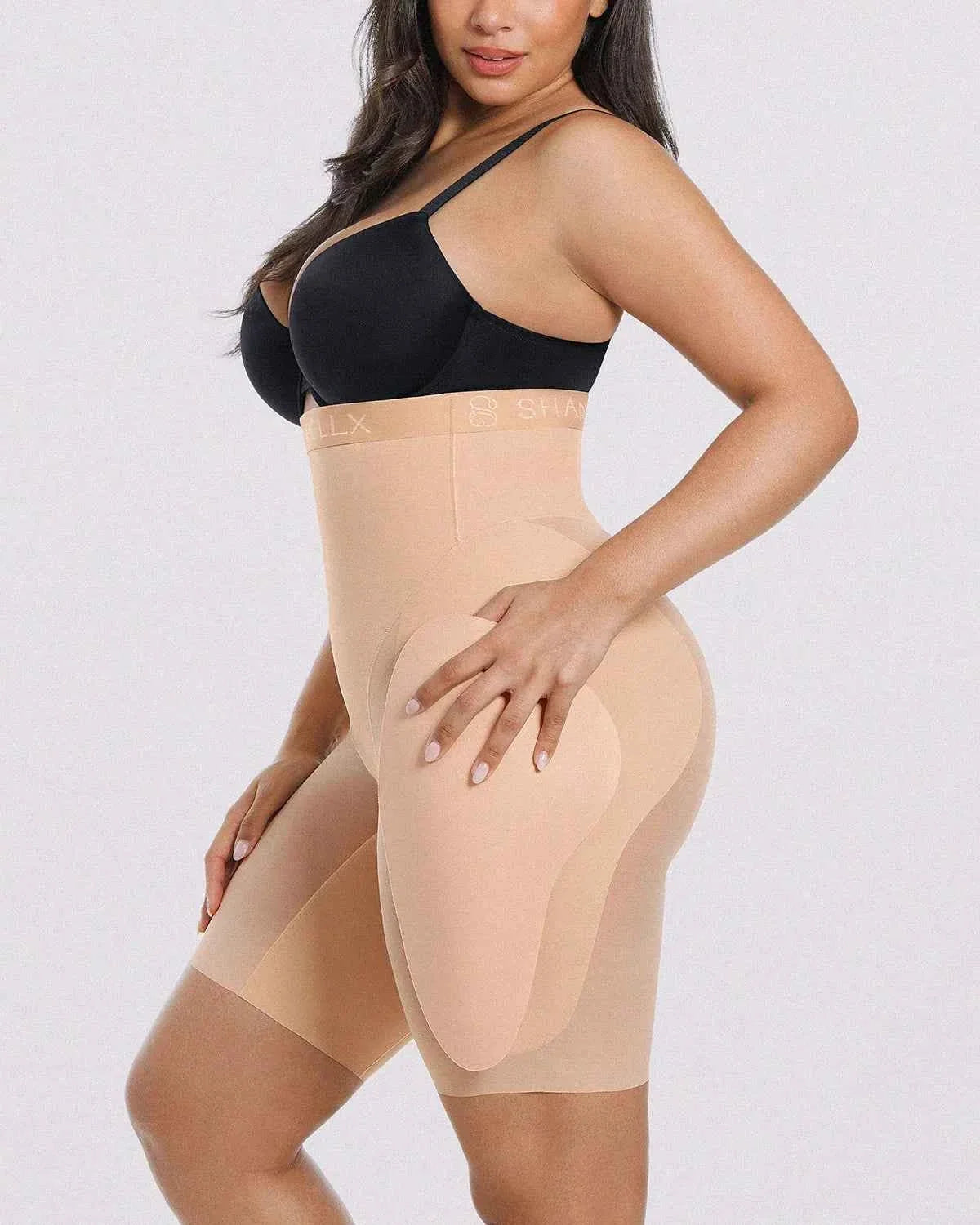 Bare Essentials Midi Dress - Black Tummy Control