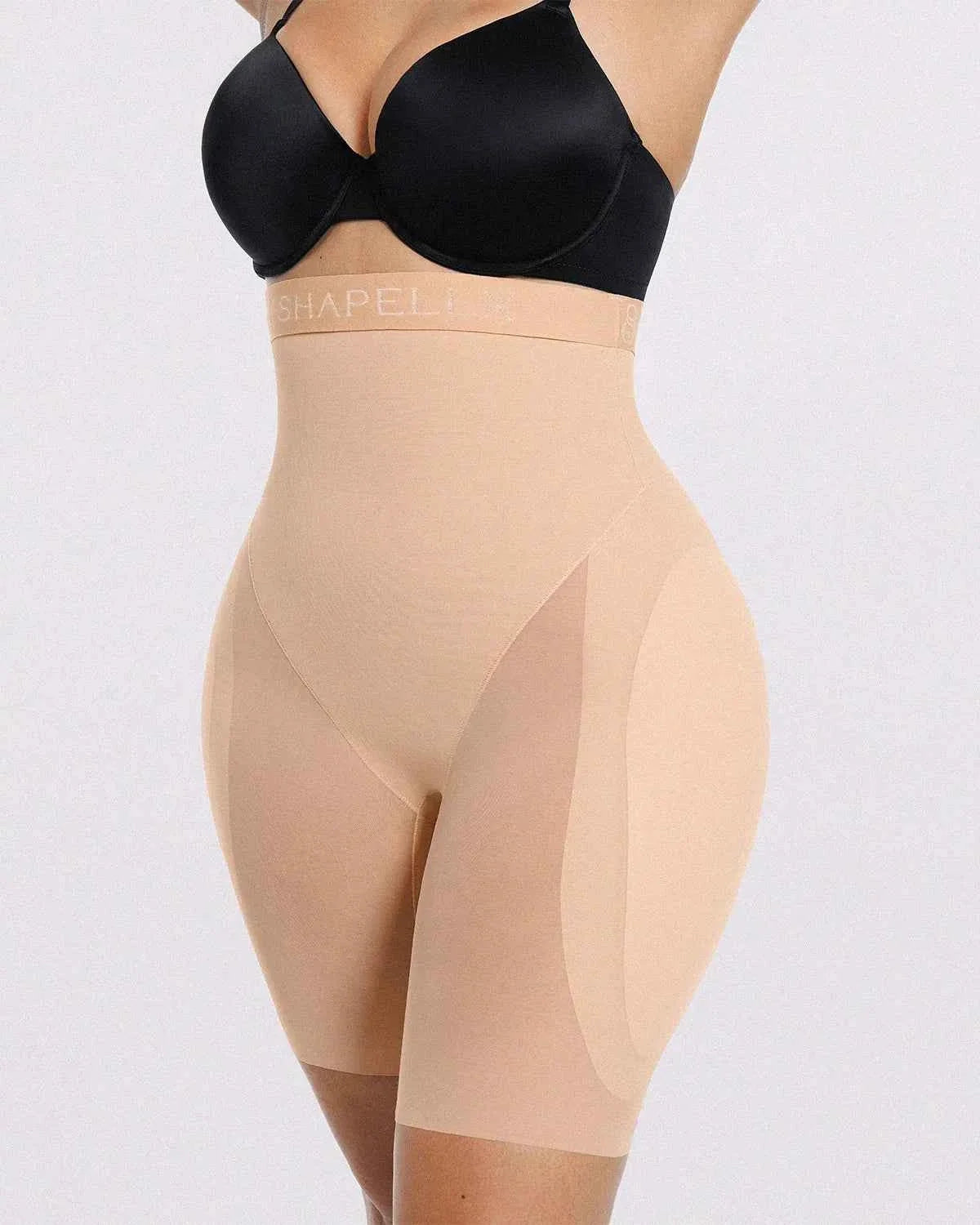 Bare Essentials Midi Dress - Black Tummy Control