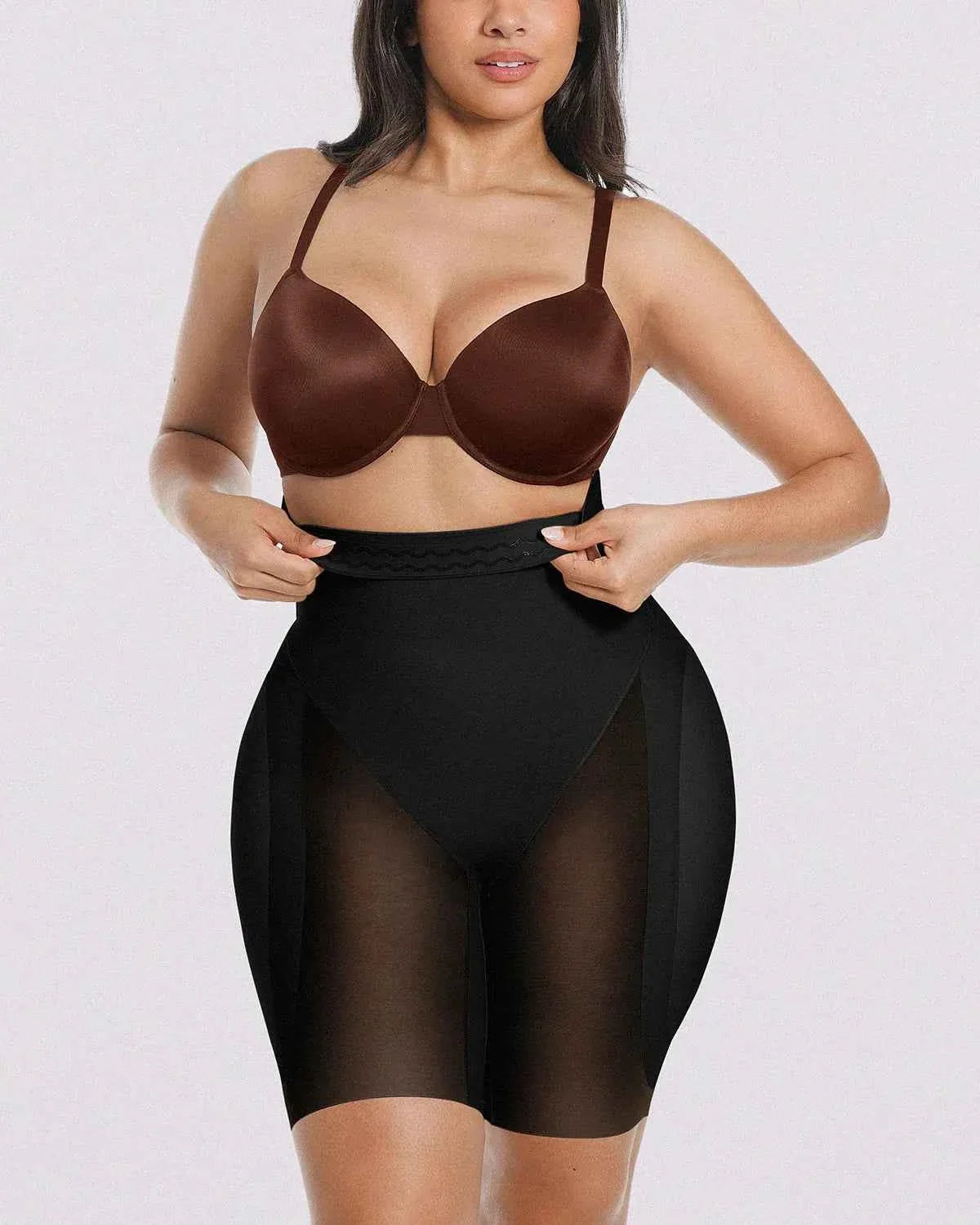 Bare Essentials Midi Dress - Black Tummy Control