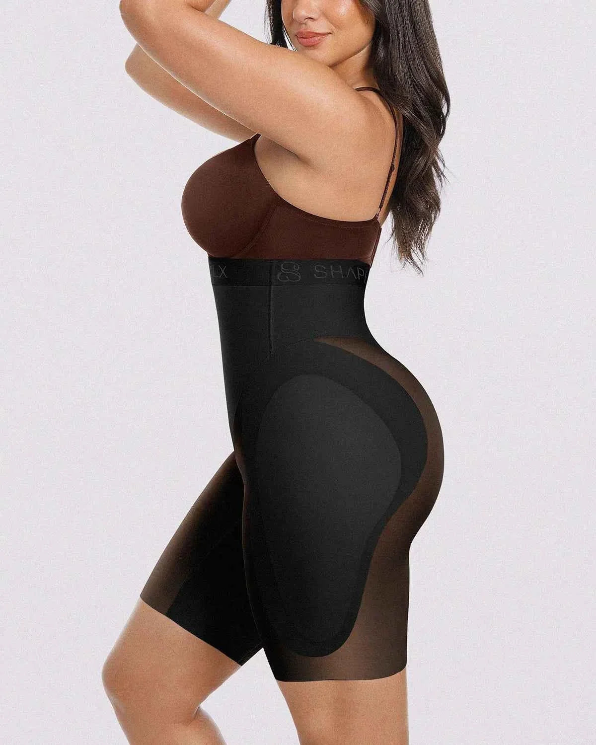 Bare Essentials Midi Dress - Black Tummy Control