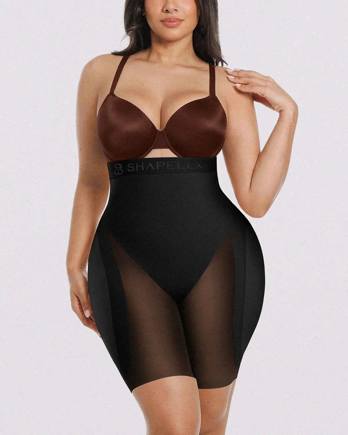 Bare Essentials Midi Dress - Black Tummy Control