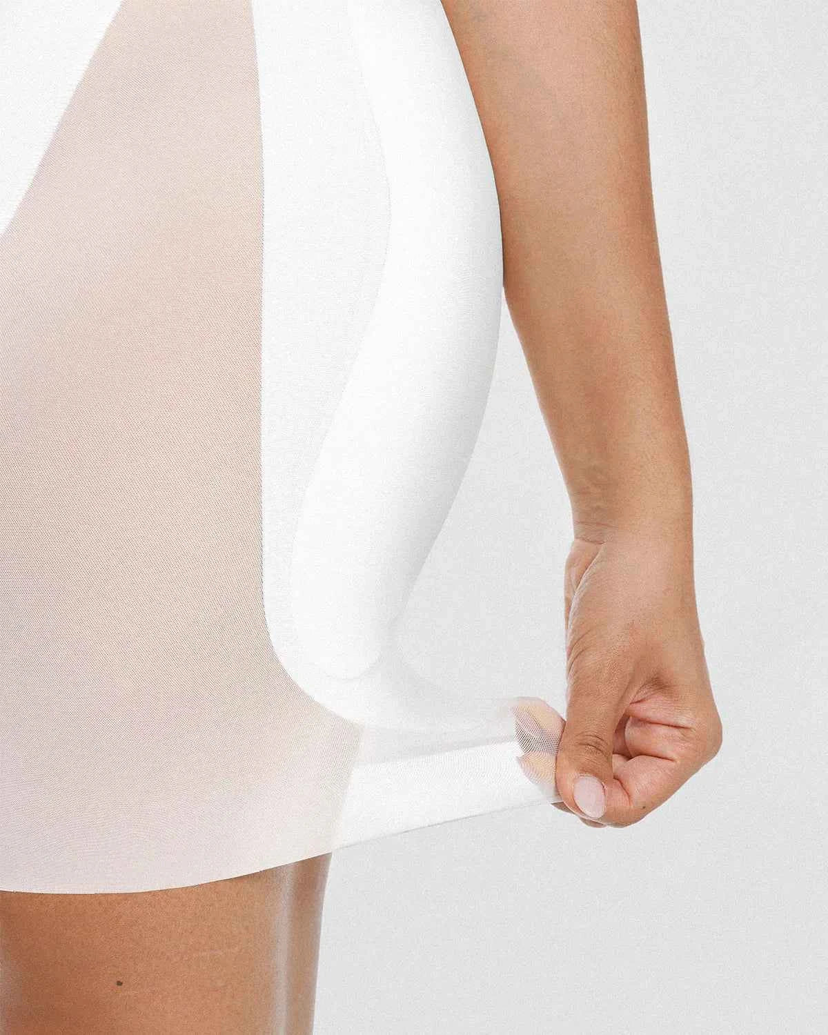 Bare Essentials Midi Dress - Black Tummy Control