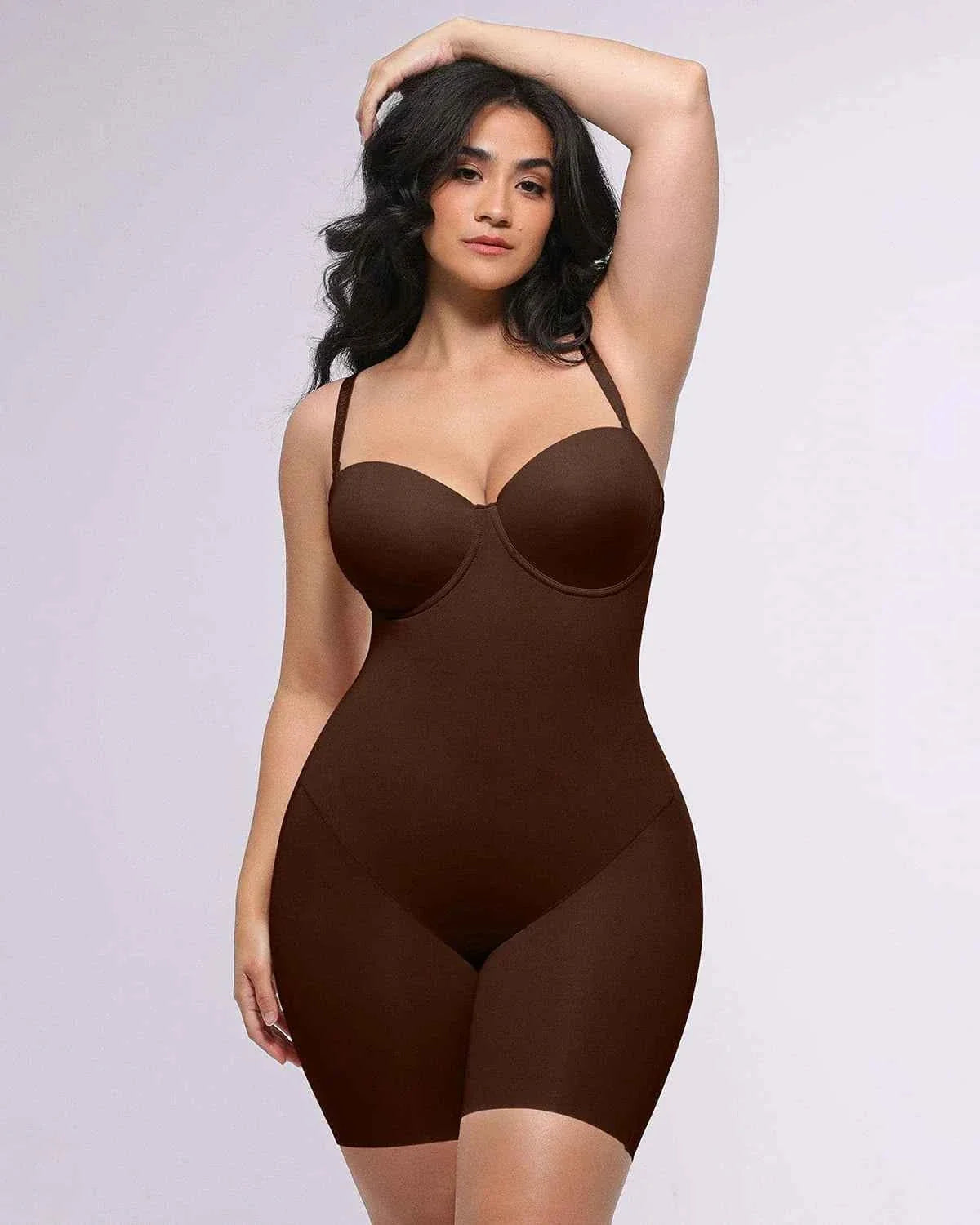 Bare Essentials Midi Dress - Black Strapless