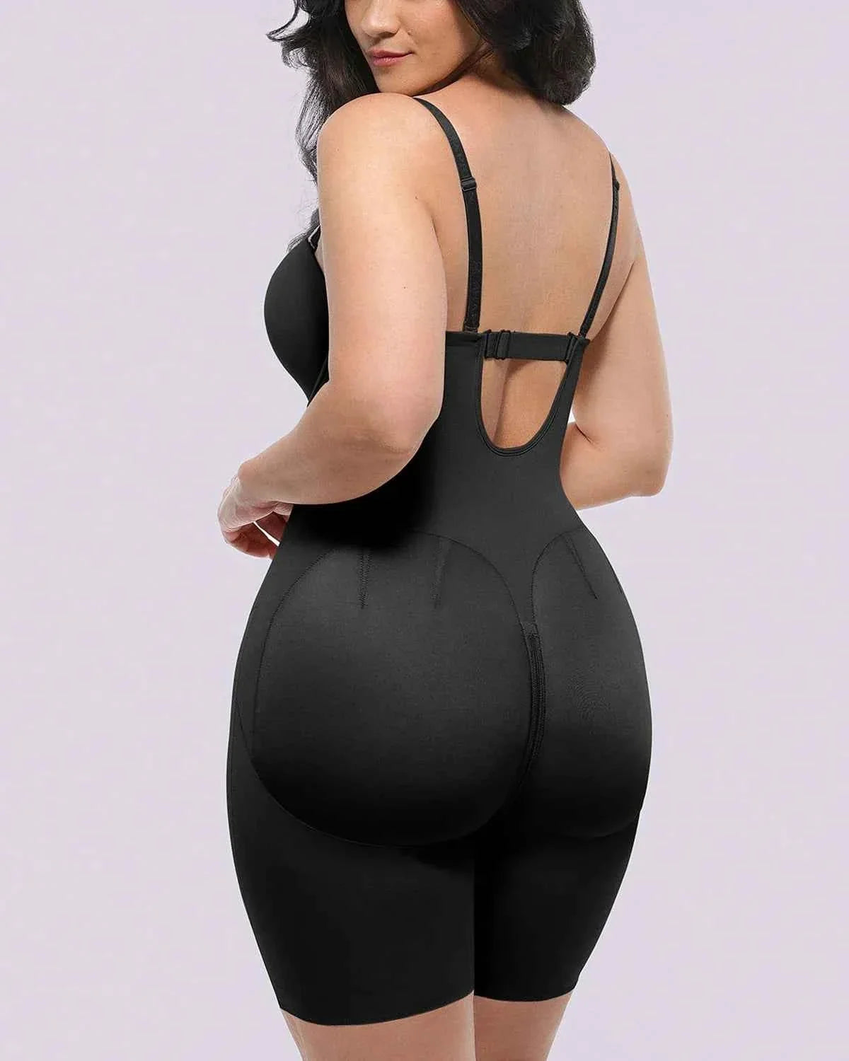 Bare Essentials Midi Dress - Black Strapless