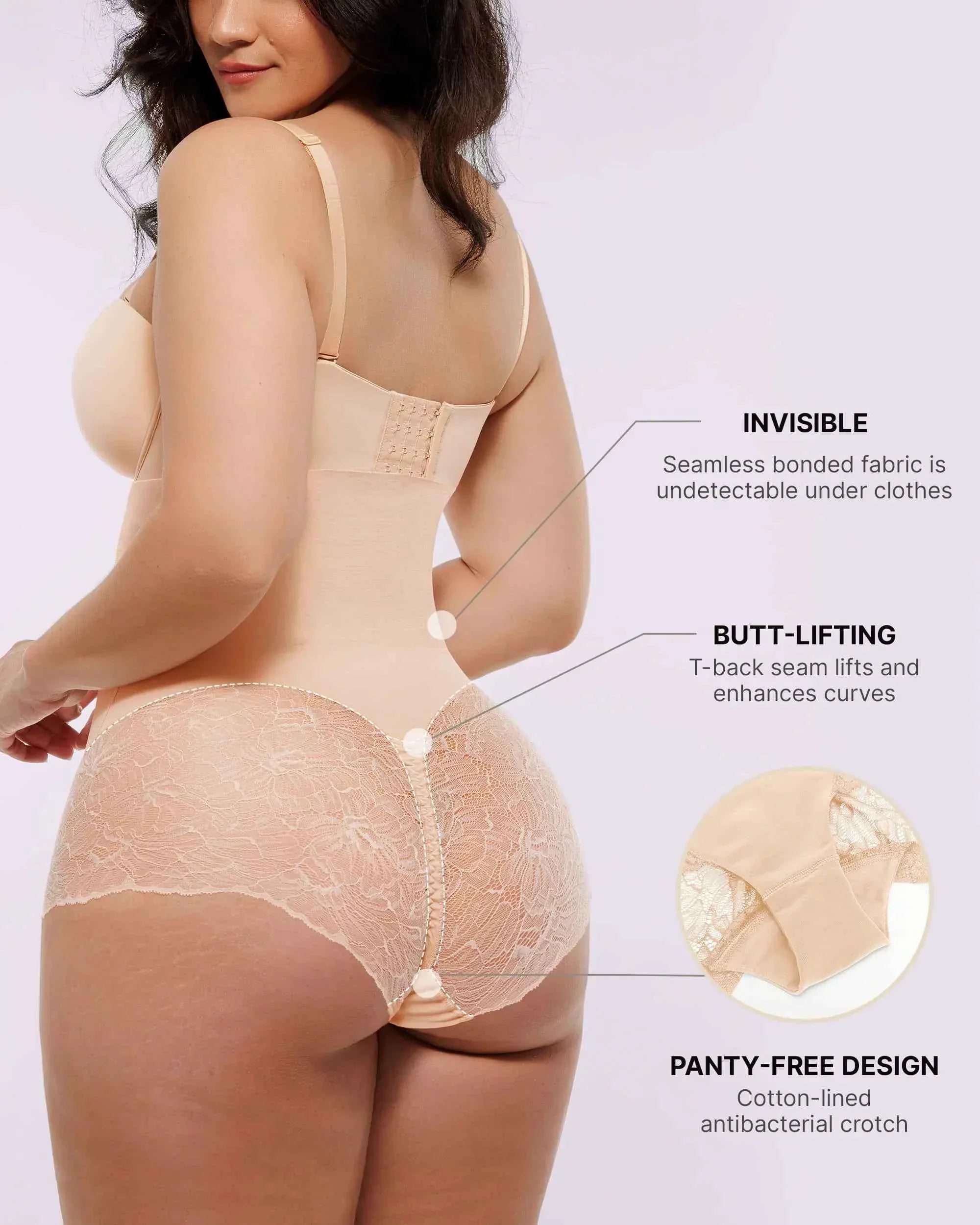 Bare Essentialsâ„?High-Waisted Brief - Sheer Lace Black