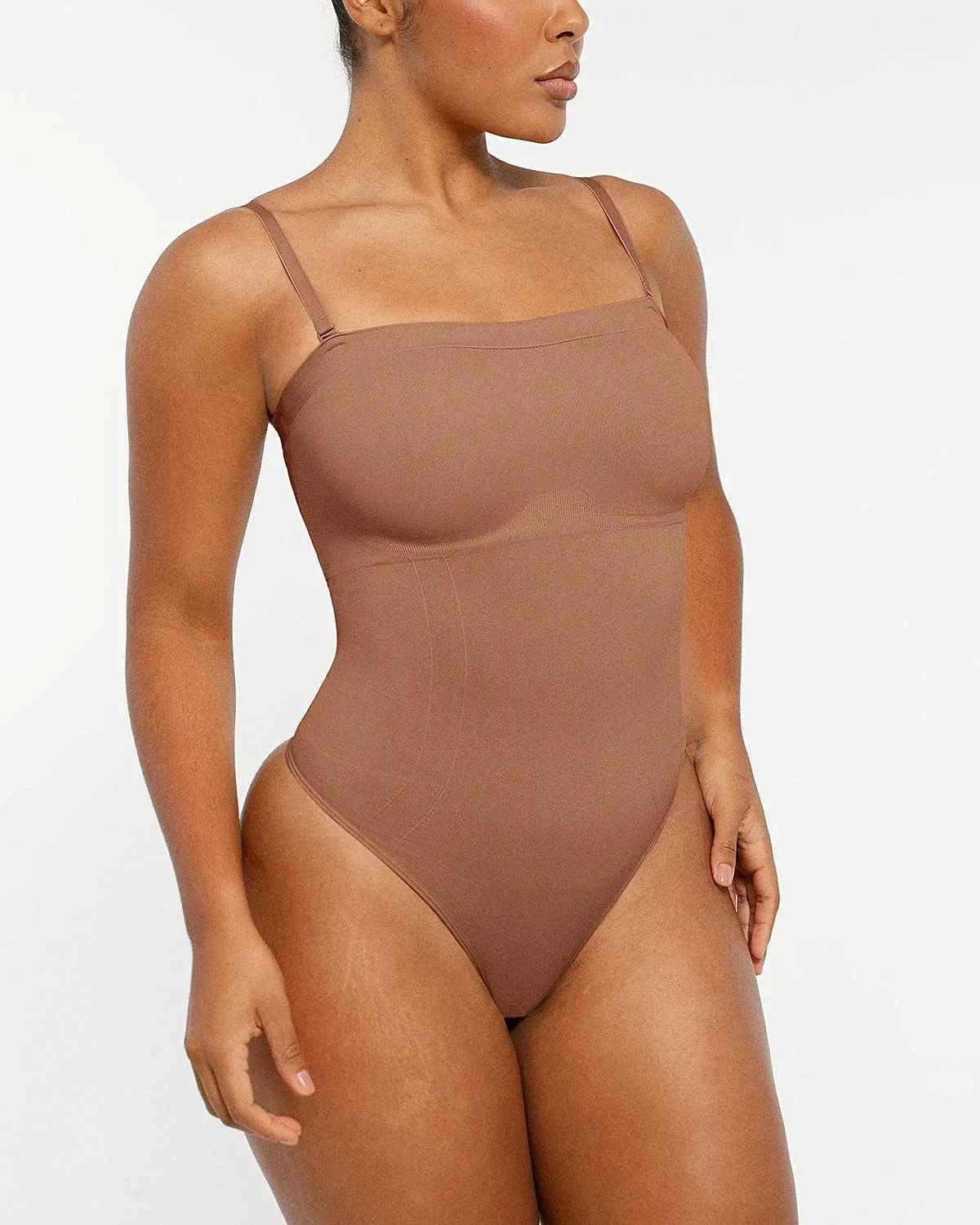 Bare Essentials Strapless Bodysuit - Black Sculpting