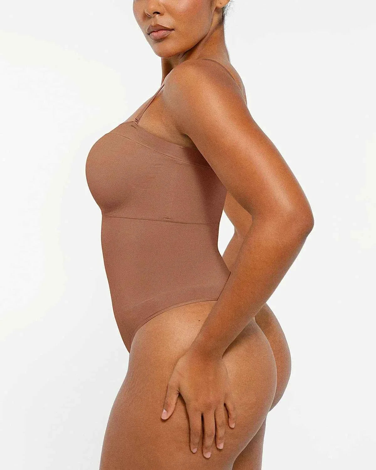 Bare Essentials Strapless Bodysuit - Black Sculpting