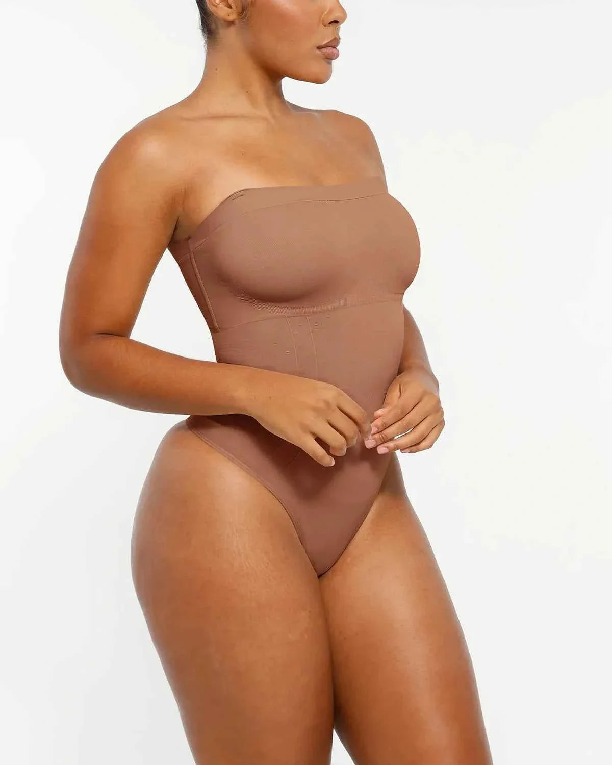 Bare Essentials Strapless Bodysuit - Black Sculpting