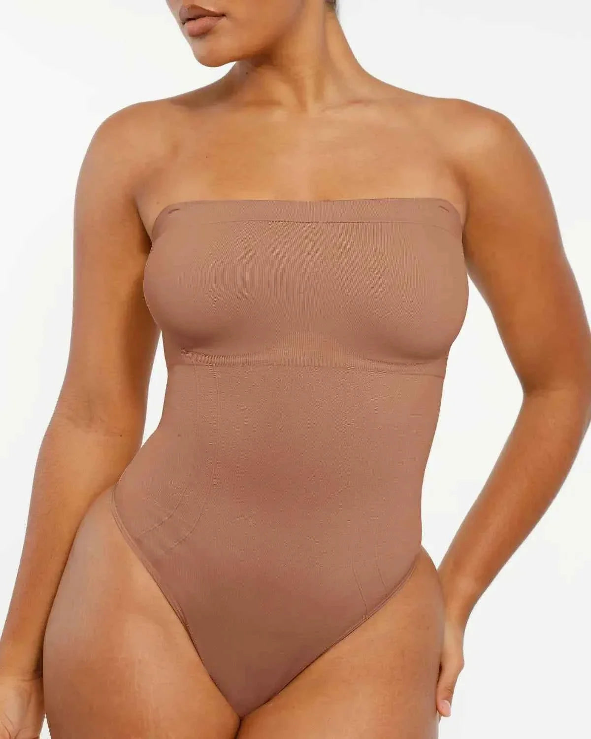 Bare Essentials Strapless Bodysuit - Black Sculpting