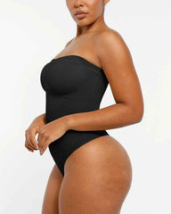 Bare Essentials Strapless Bodysuit - Black Sculpting