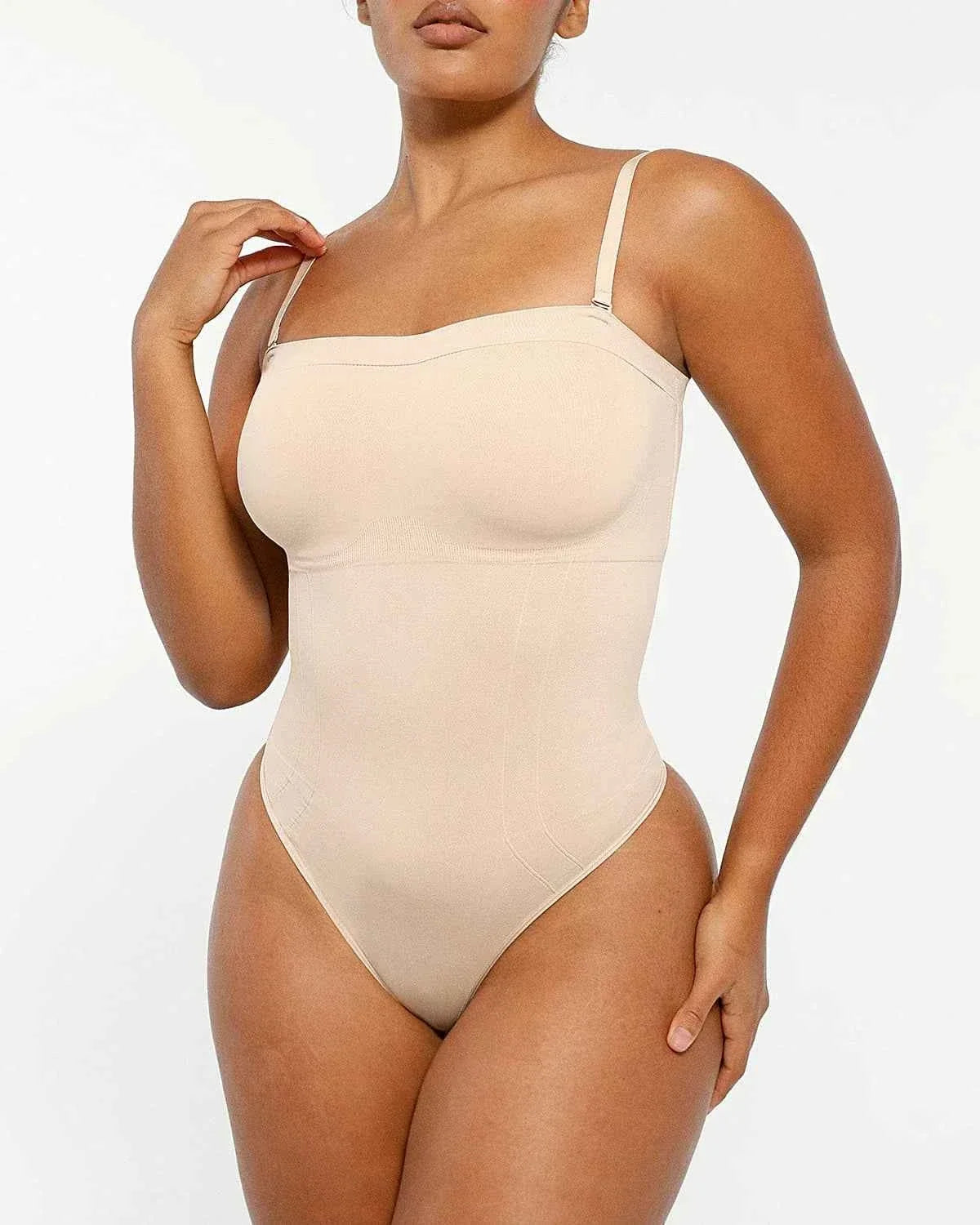 Bare Essentials Strapless Bodysuit - Black Sculpting